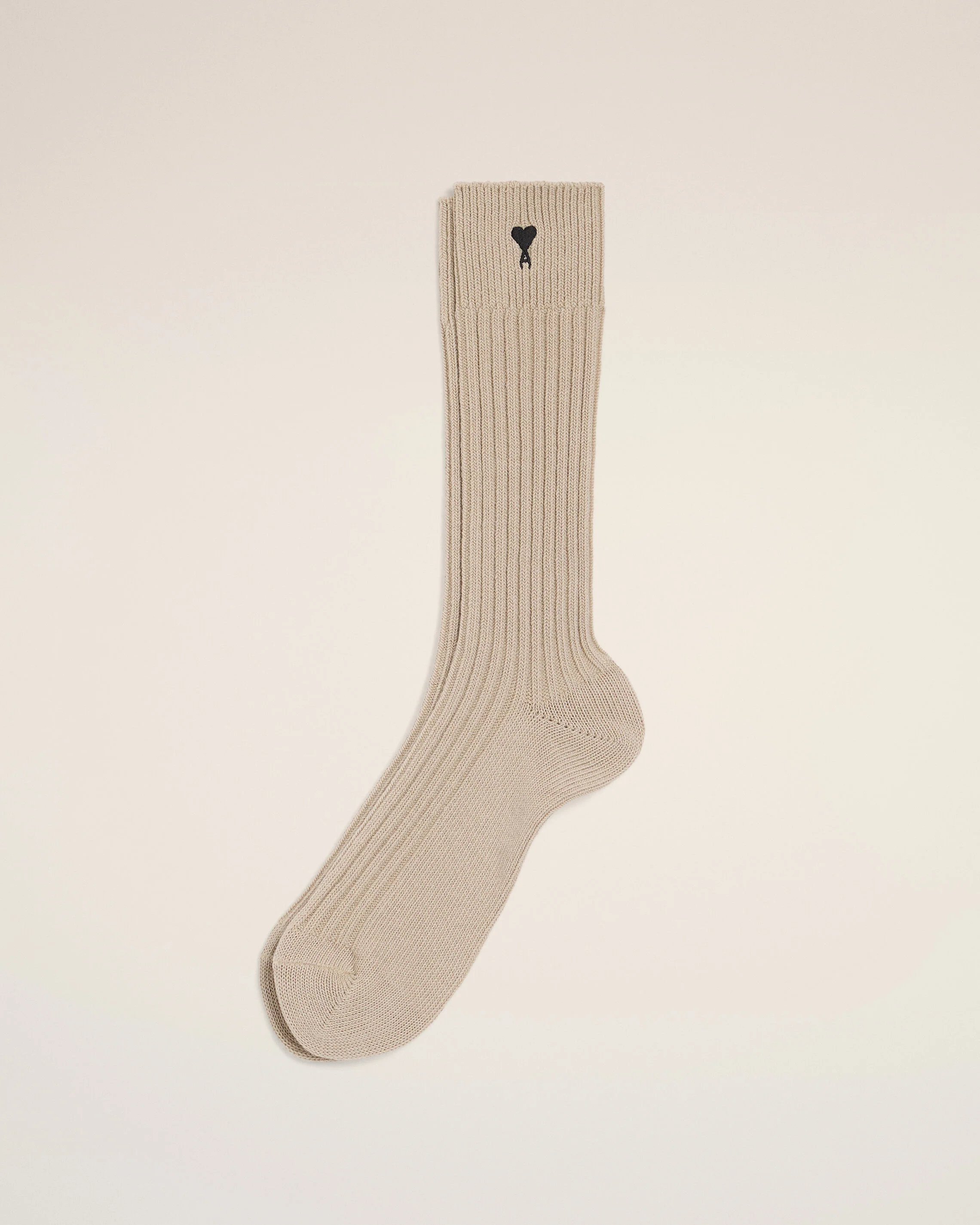 Chaussettes Ami De Coeur Beiges en Coton