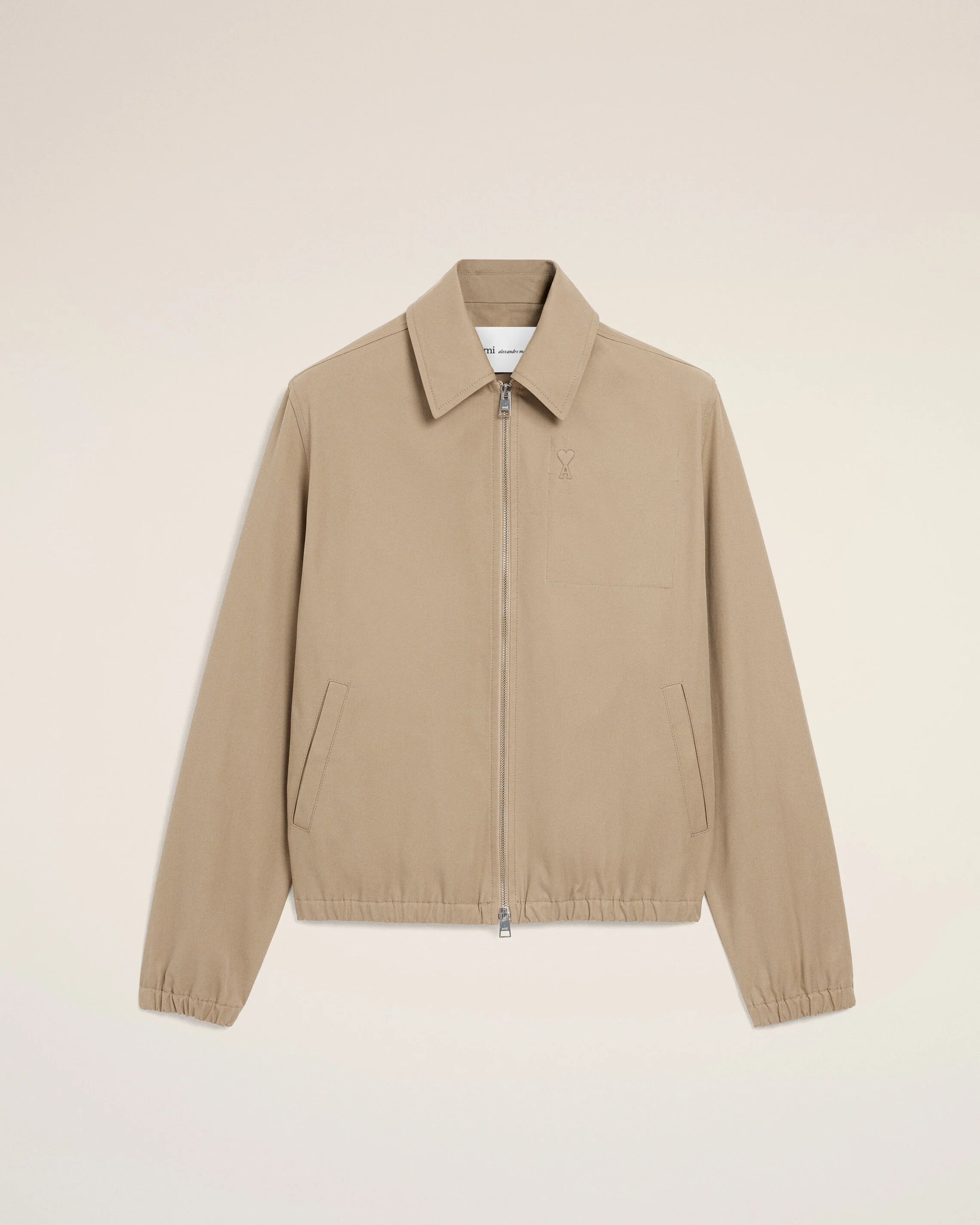 Blouson Beige Zippé Ami De Coeur en Coton