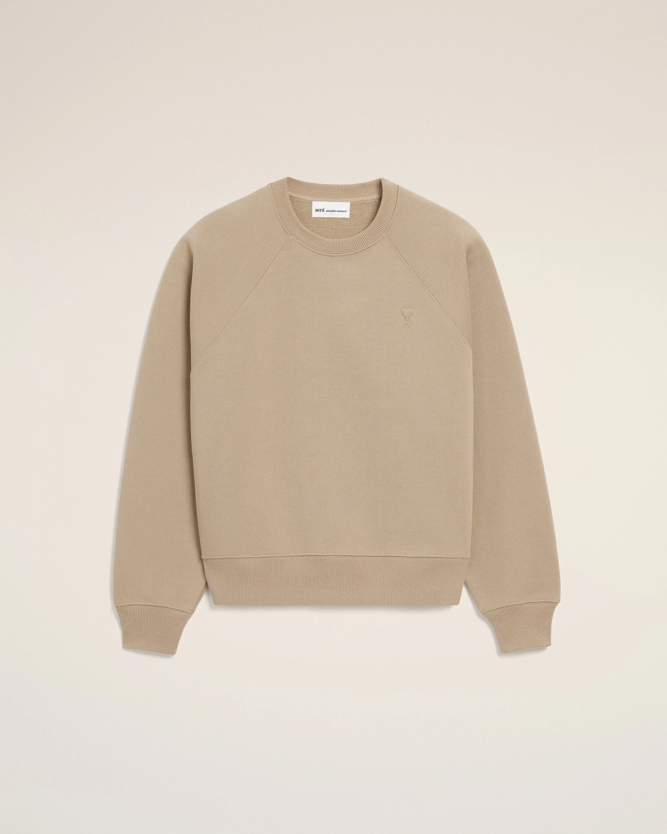 Sweatshirt Beige Ami De Coeur Embossé en Coton - Image 7