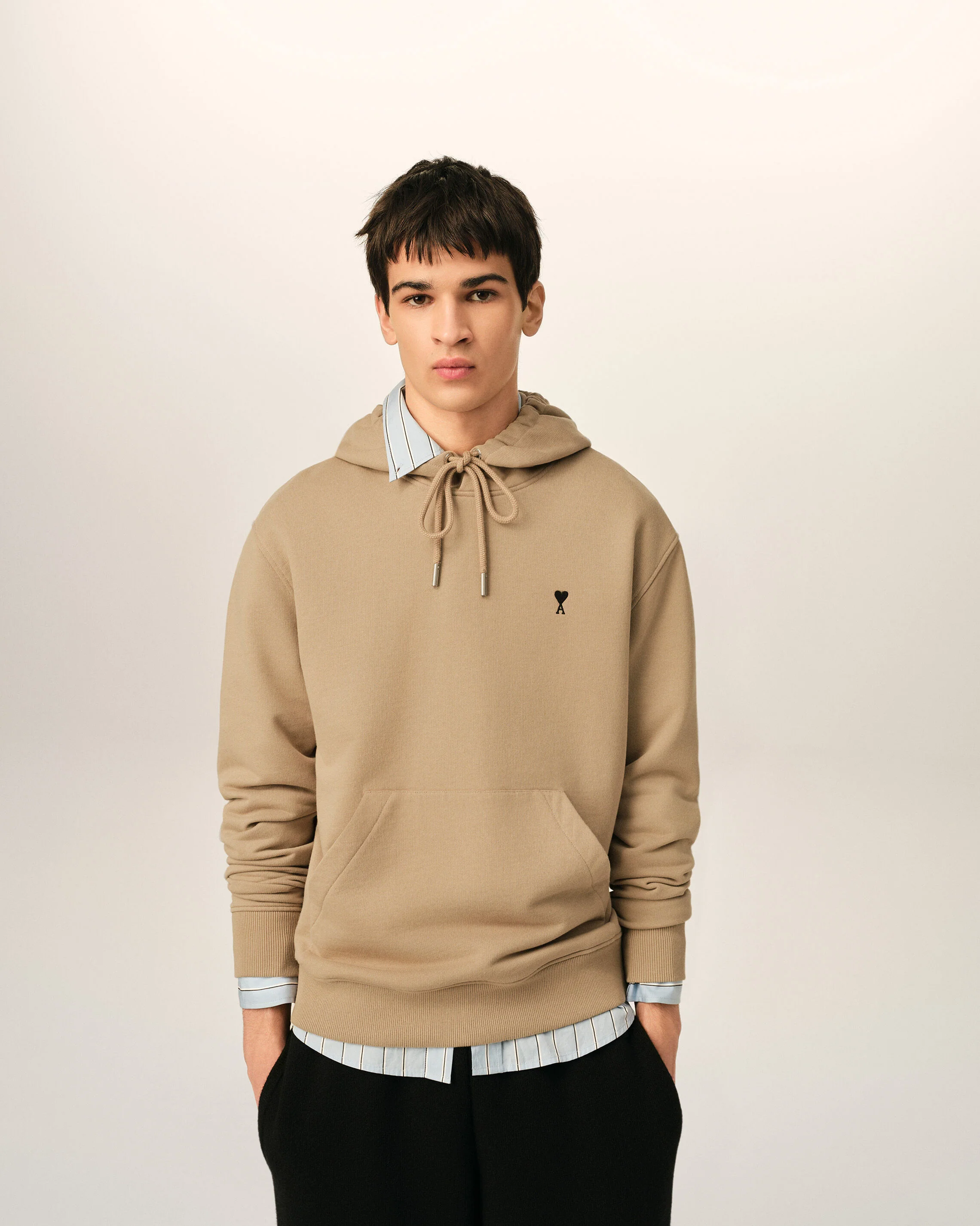 Hoodie beige en coton Ami de Coeur - Image 2