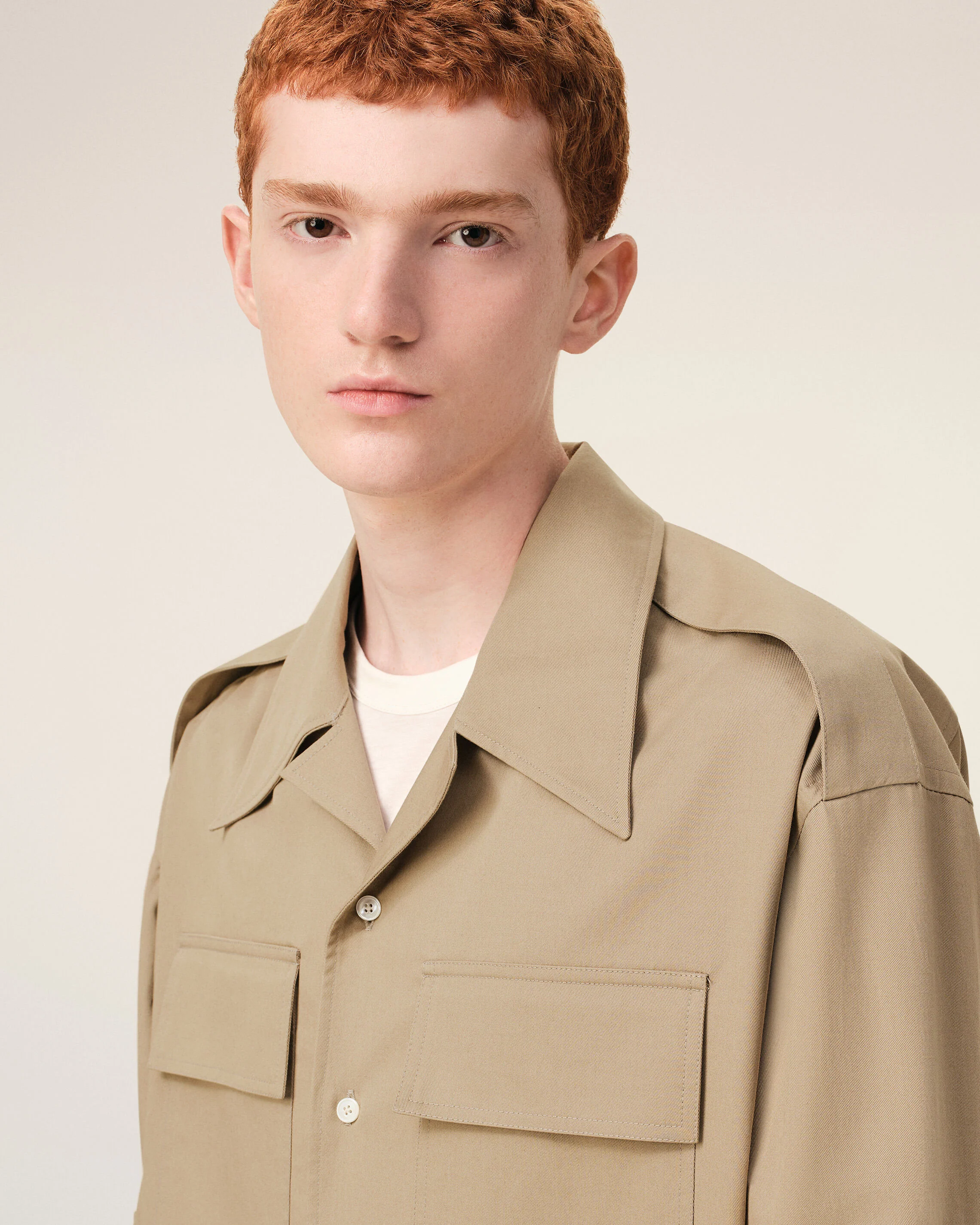 Chemise Saharienne Beige en Coton - Image 4