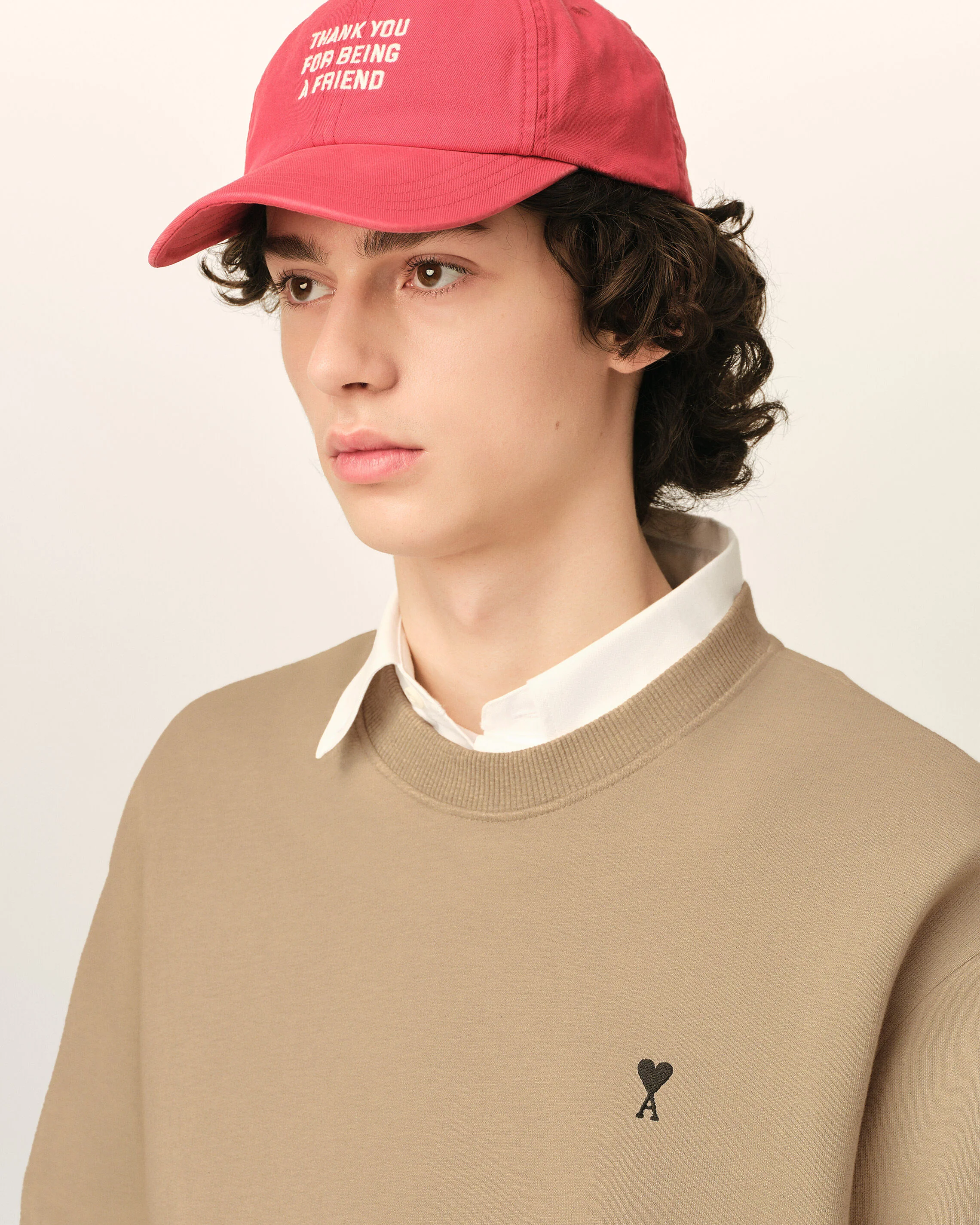Sweatshirt beige en coton Ami de Coeur - Image 4