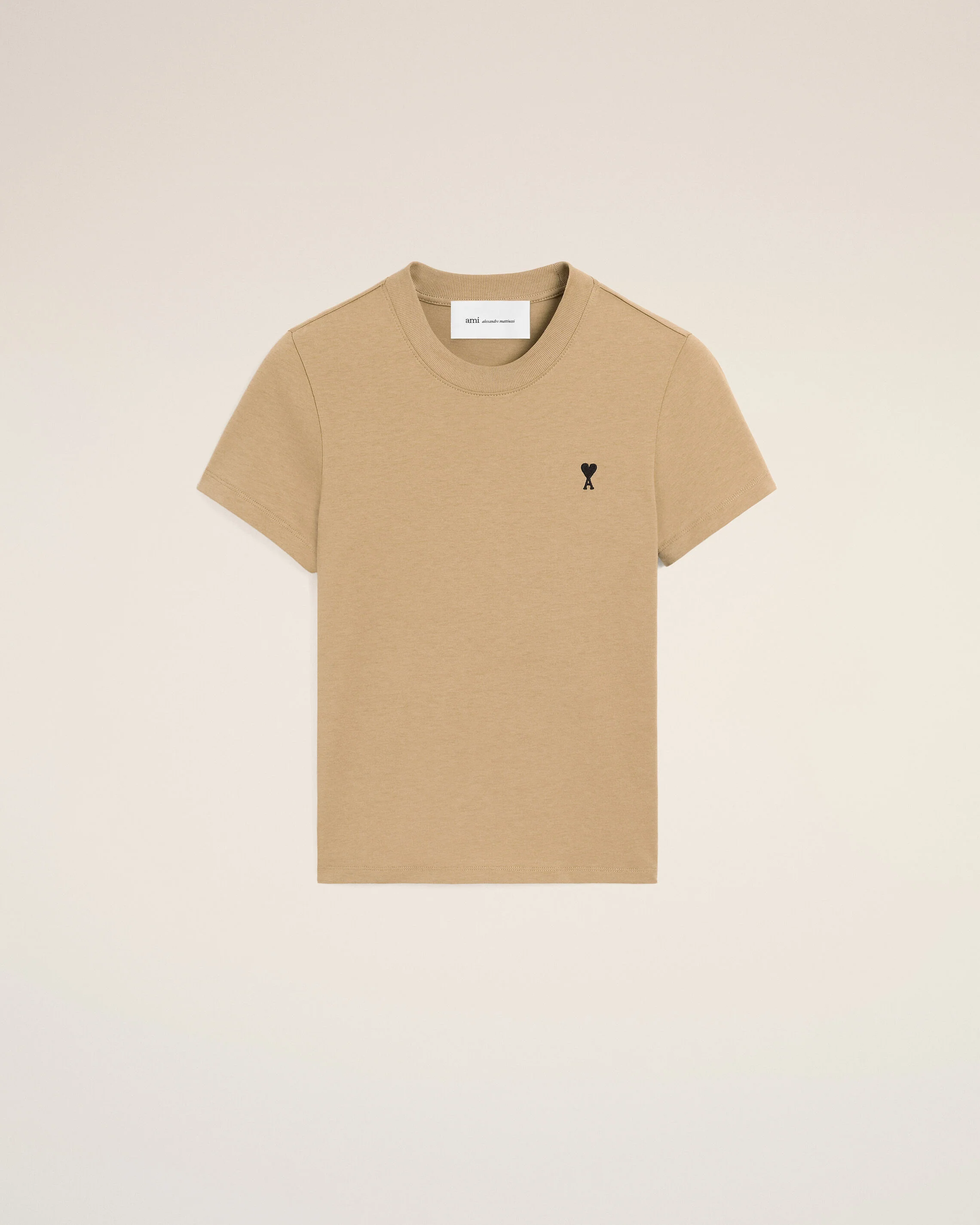 T-shirt beige en coton Ami de Coeur