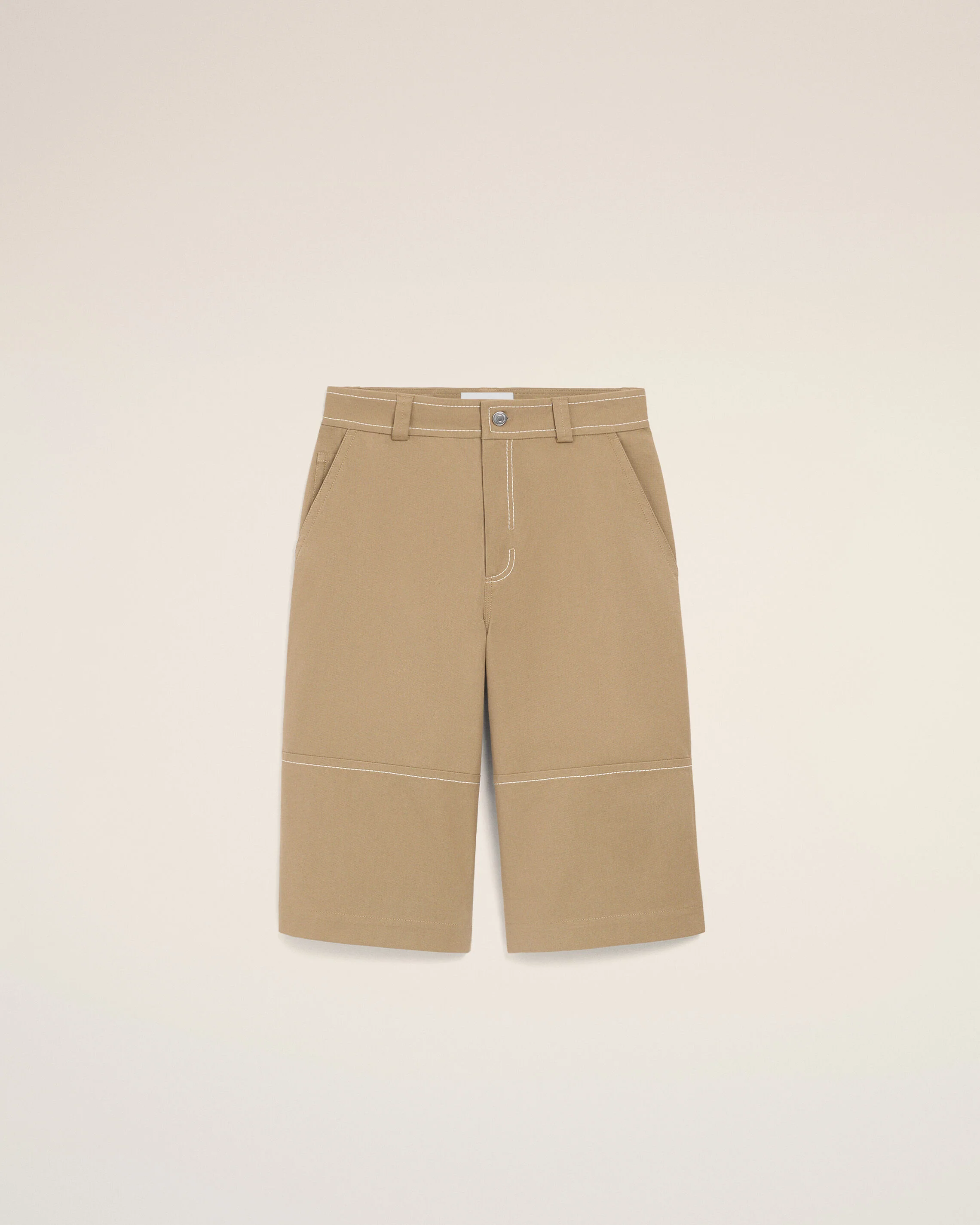 Bermuda Worker Beige en Coton
