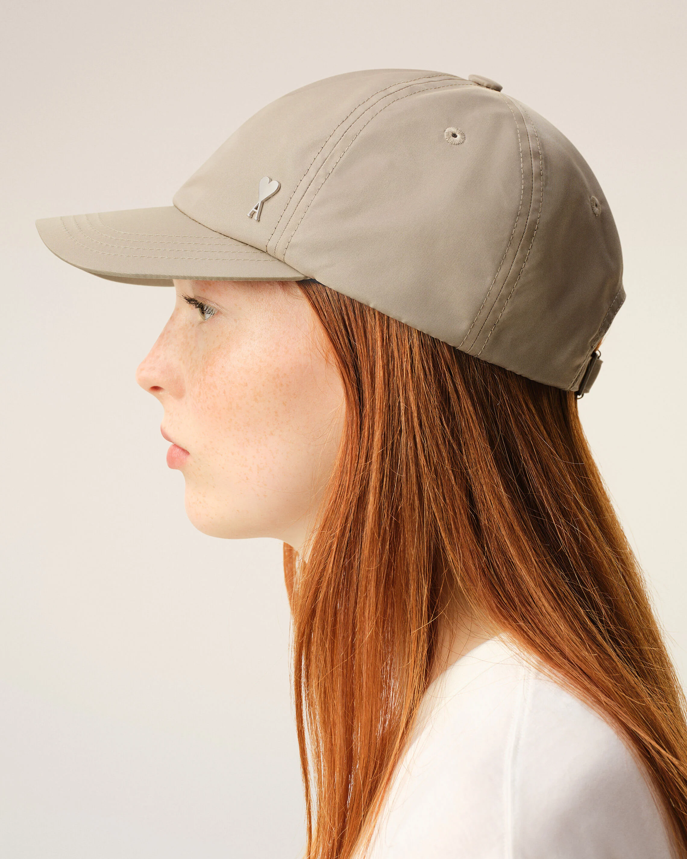Casquette Beige Rivet Ami De Coeur en Nylon - Image 11
