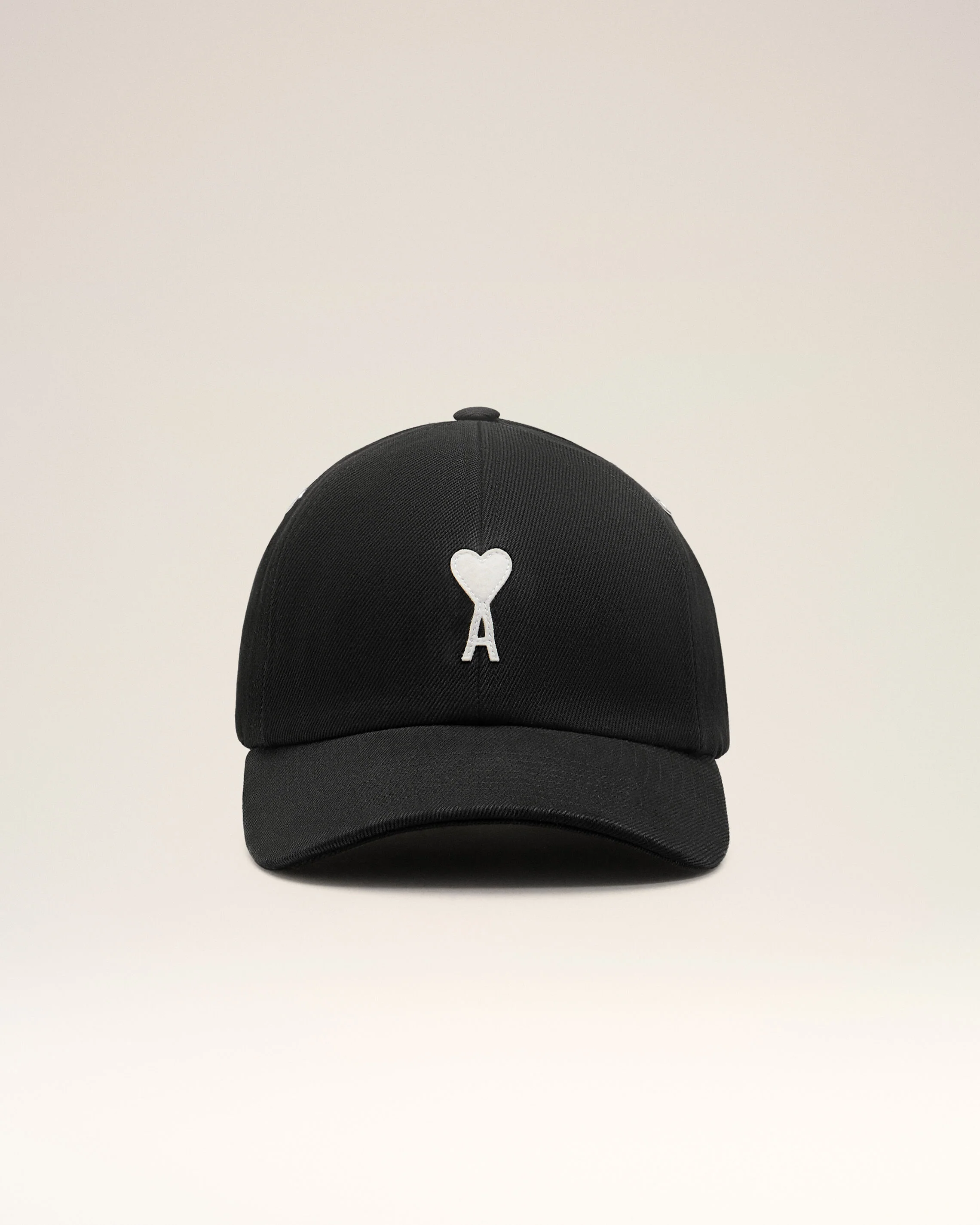 Casquette Noire Empiècement Feutré Ami De Coeur en Coton - Image 4