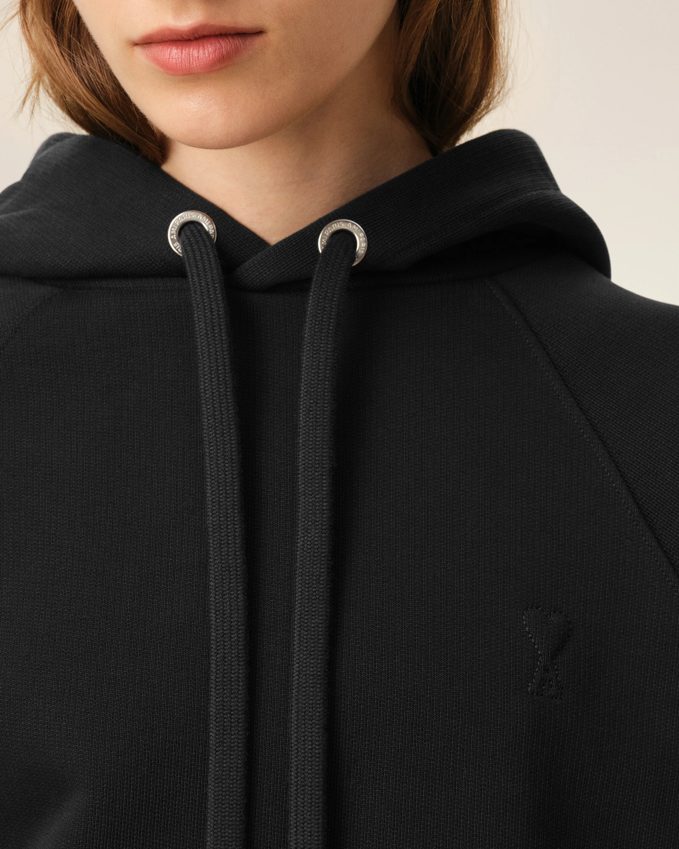 Hoodie Noir en coton Ami De Coeur Embossé - Image 10