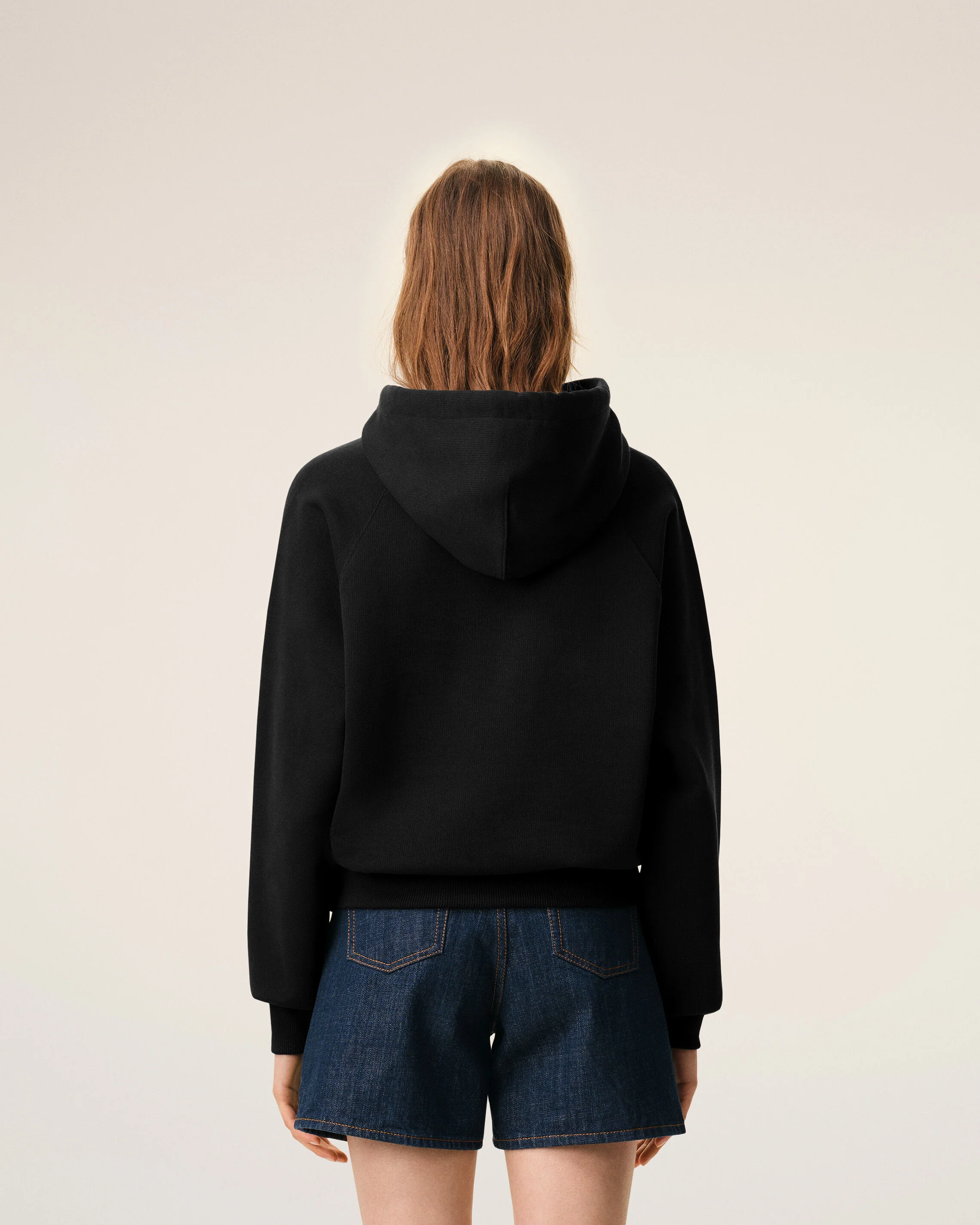 Hoodie Noir en coton Ami De Coeur Embossé - Image 11