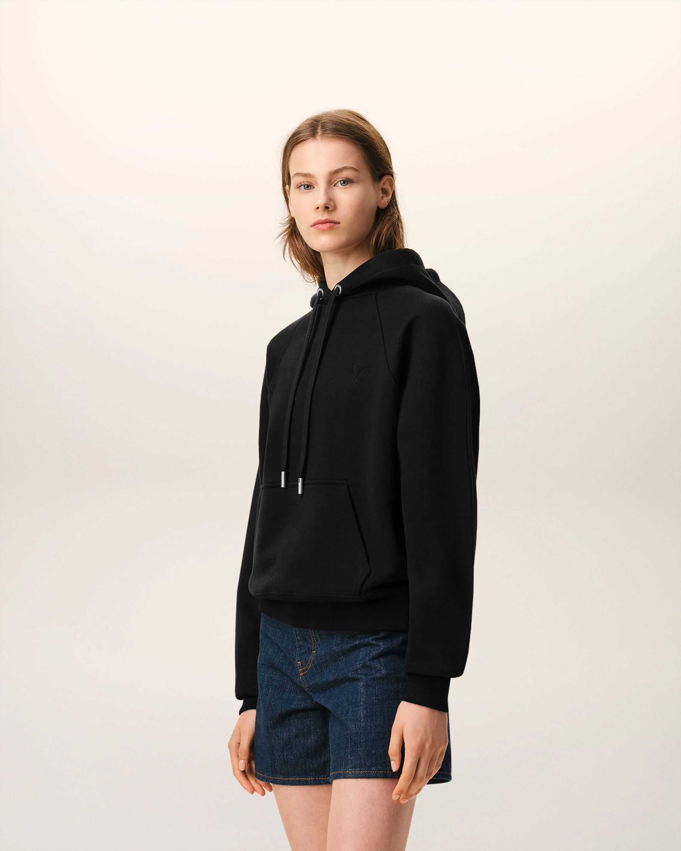 Hoodie Noir en coton Ami De Coeur Embossé - Image 12