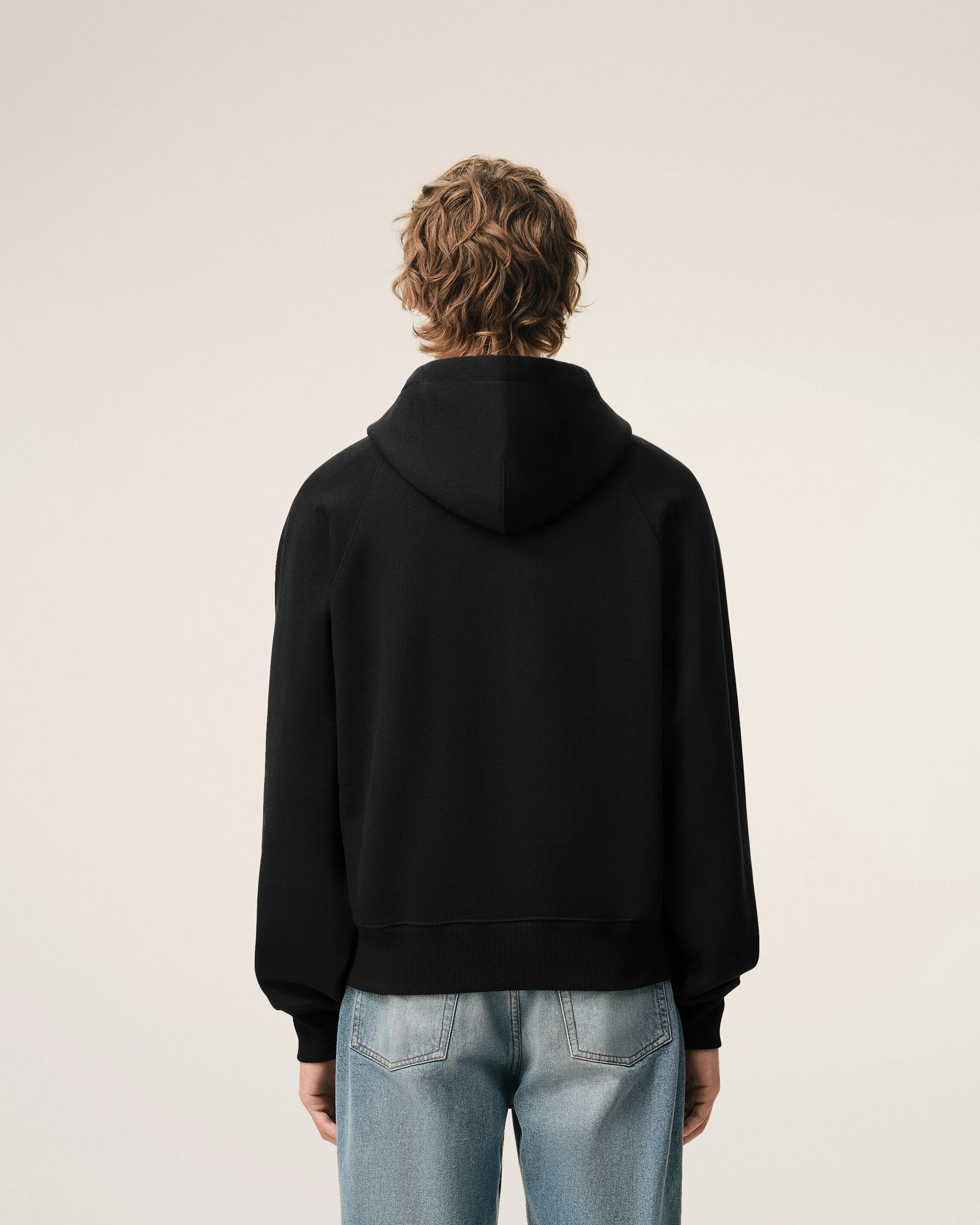 Hoodie Noir en coton Ami De Coeur Embossé - Image 5