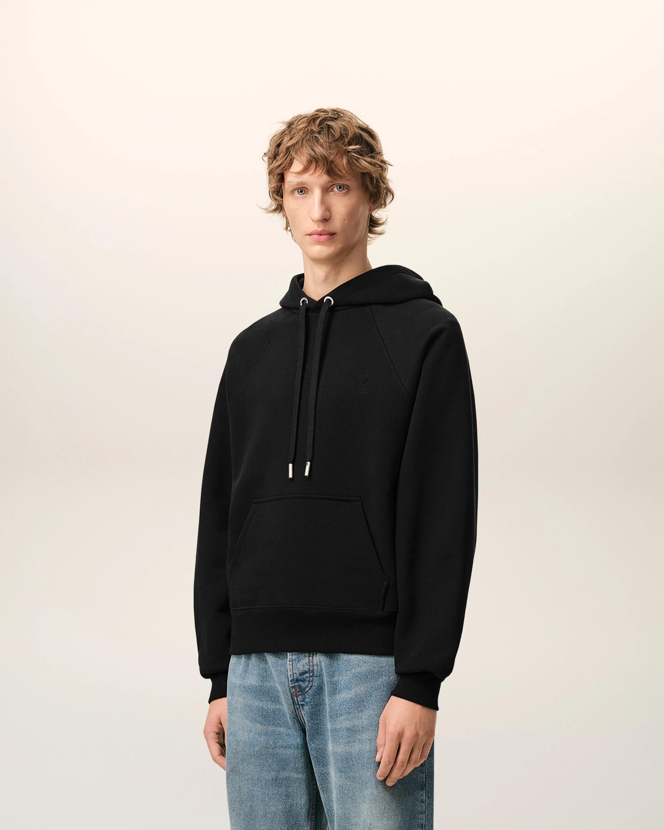 Hoodie Noir en coton Ami De Coeur Embossé - Image 6
