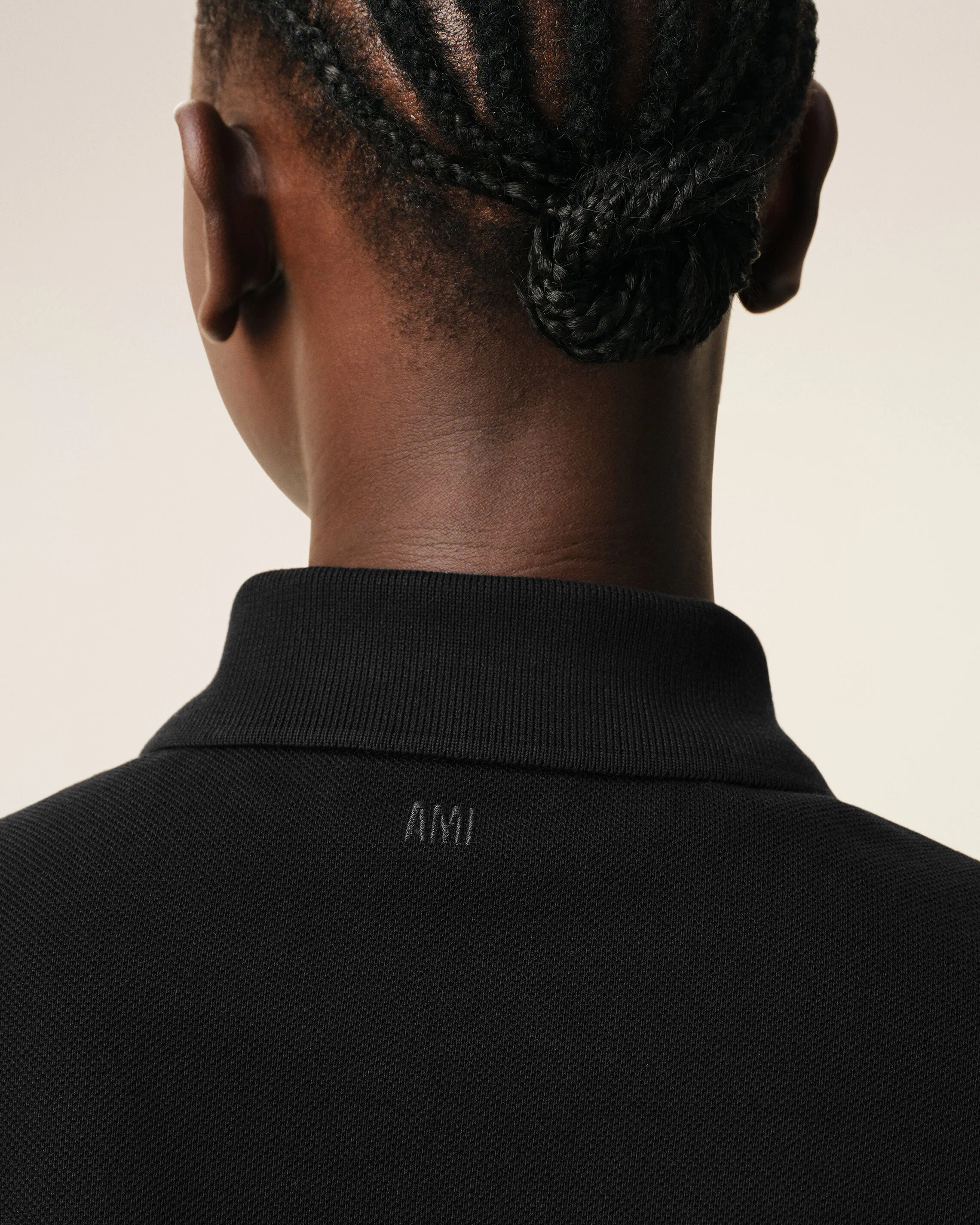Polo noir en coton Ami de Coeur - Image 10