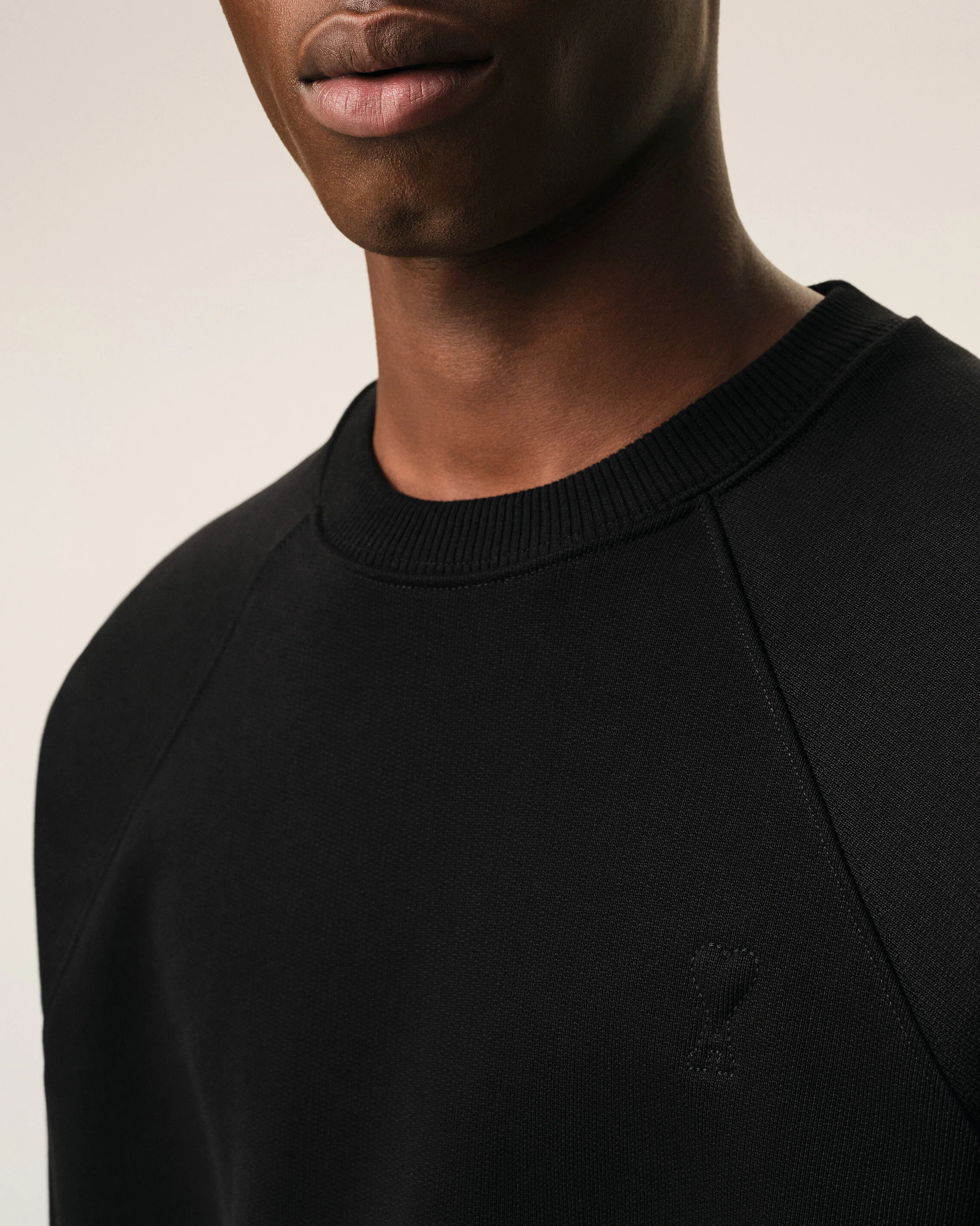 Sweatshirt Noir en coton Ami De Coeur Embossé - Image 3