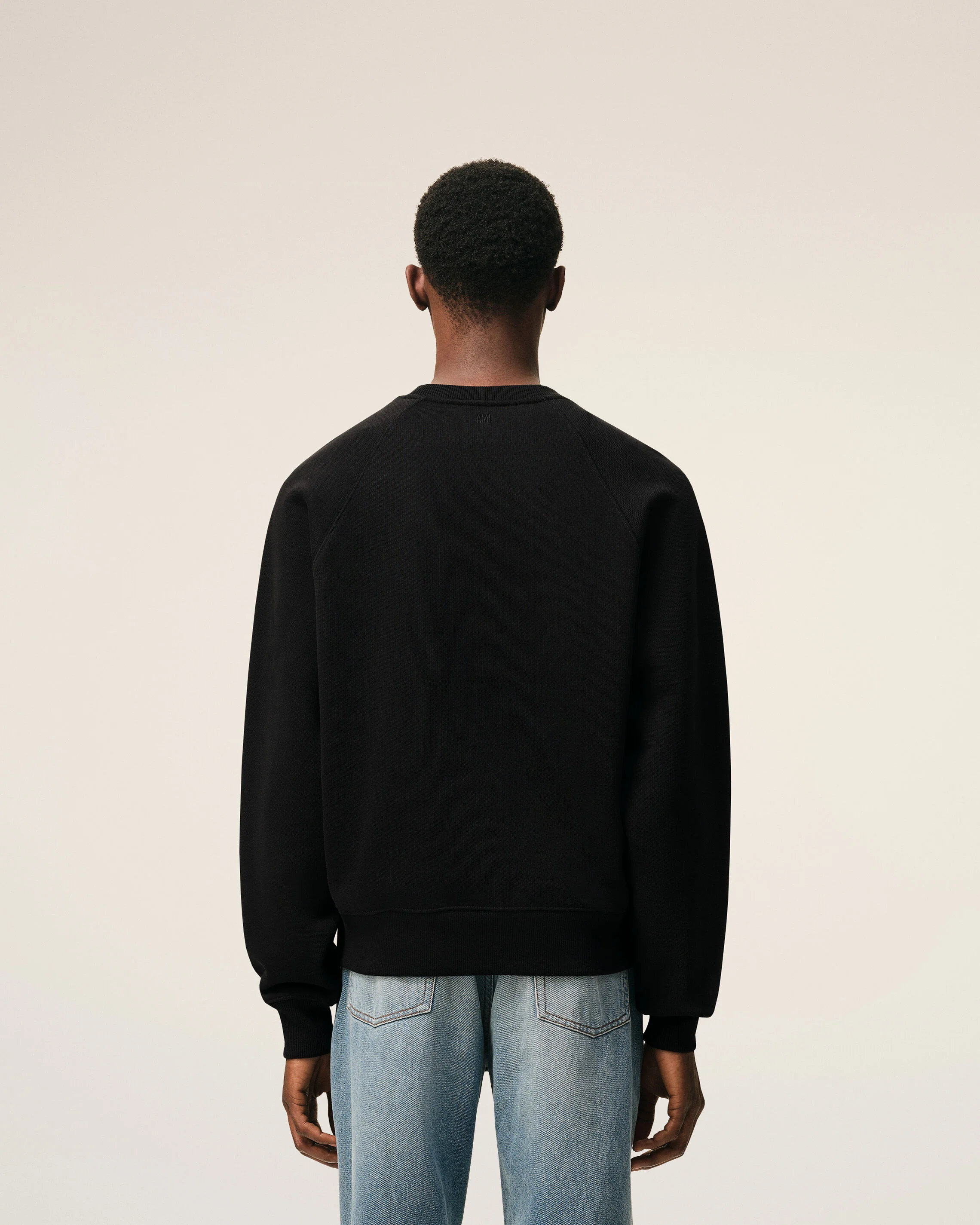 Sweatshirt Noir en coton Ami De Coeur Embossé - Image 5
