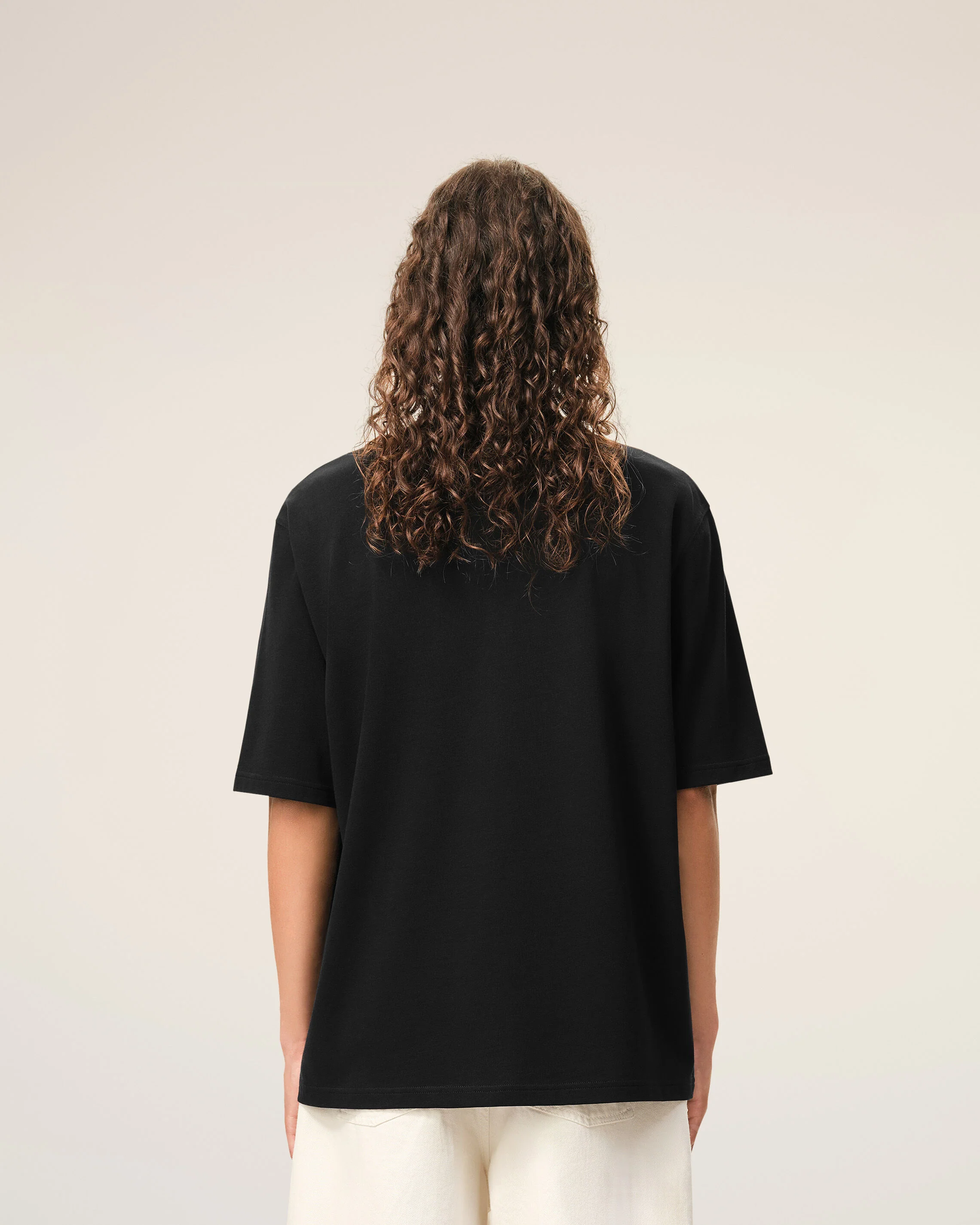 T-shirt noir en coton Ami de Coeur embossé - Image 5
