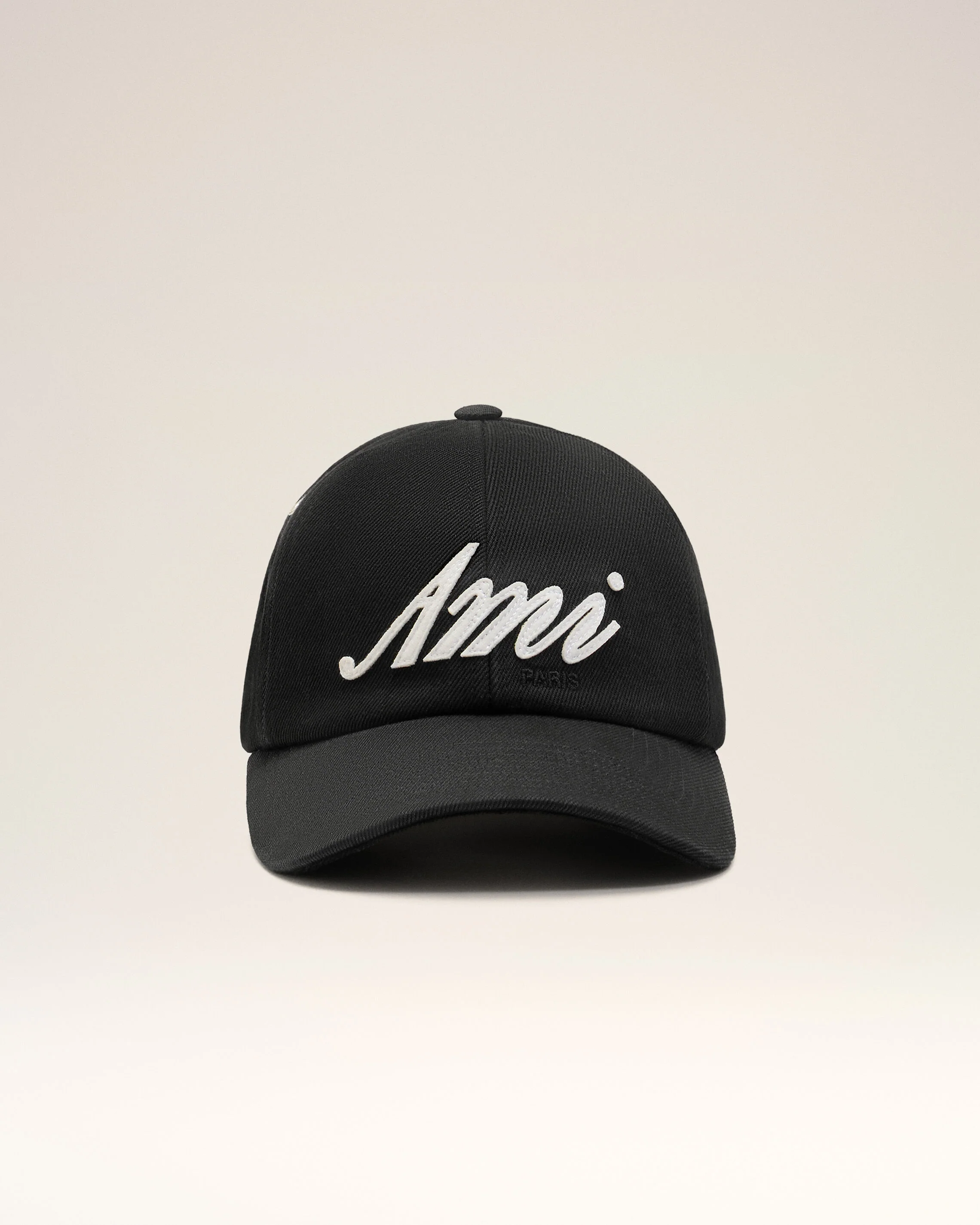 Casquette Noire Empiècement Feutré Ami en Coton - Image 10