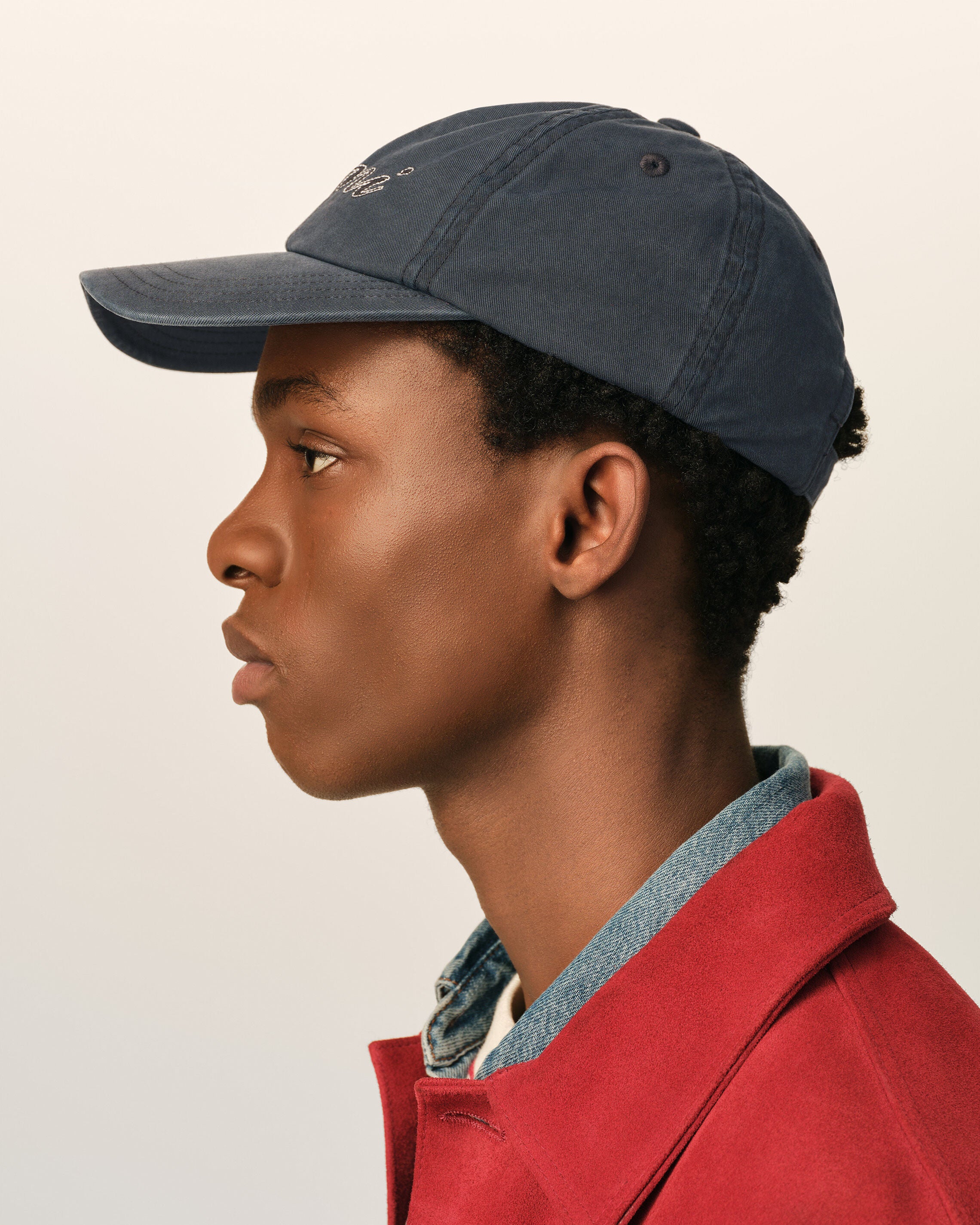 Casquette noire en coton broderie Ami Paris - Image 5
