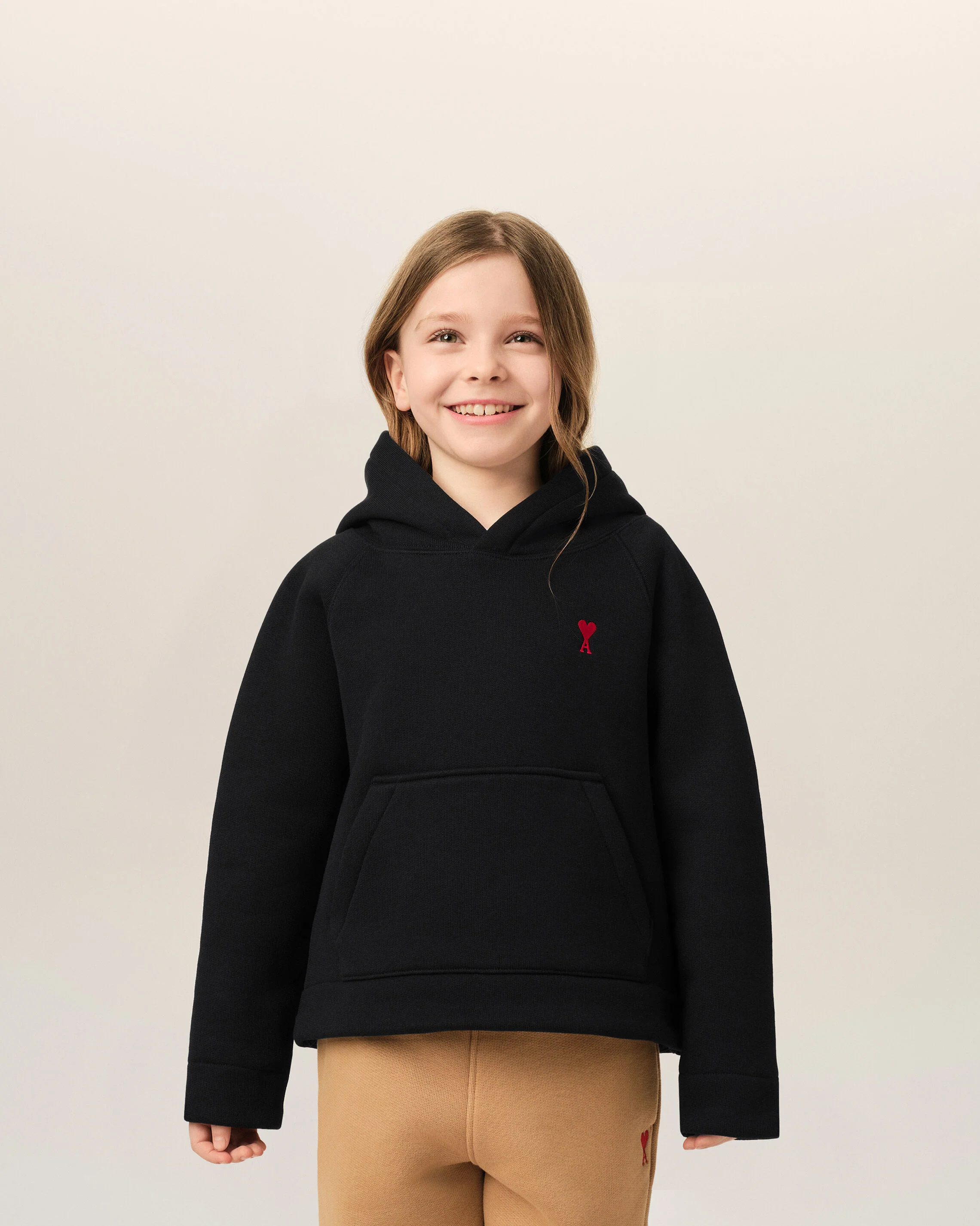 Hoodie noir en coton Ami de Coeur - Image 6