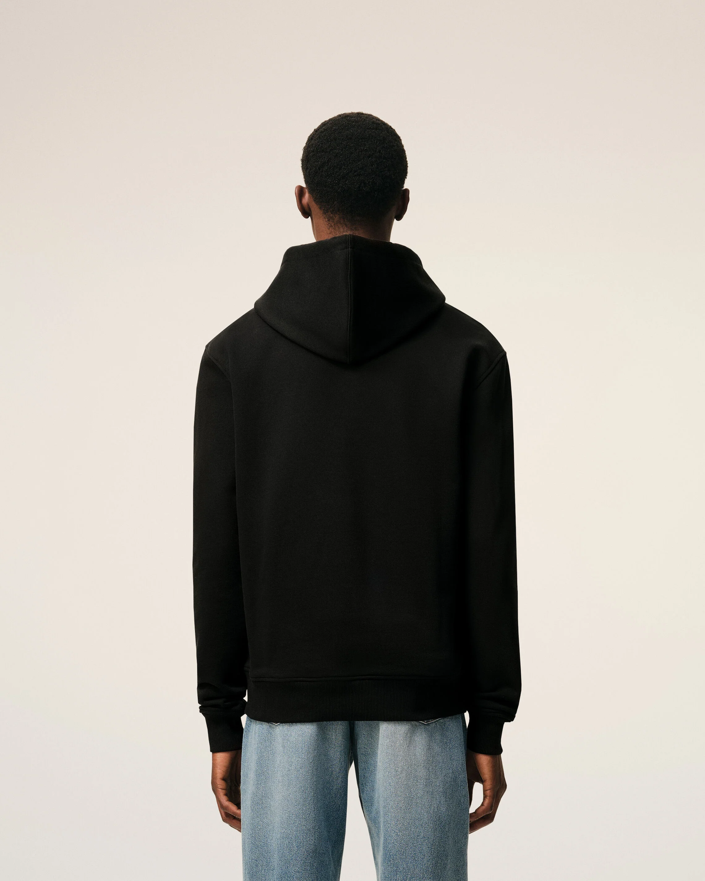 Hoodie noir en coton Ami de Coeur - Image 5