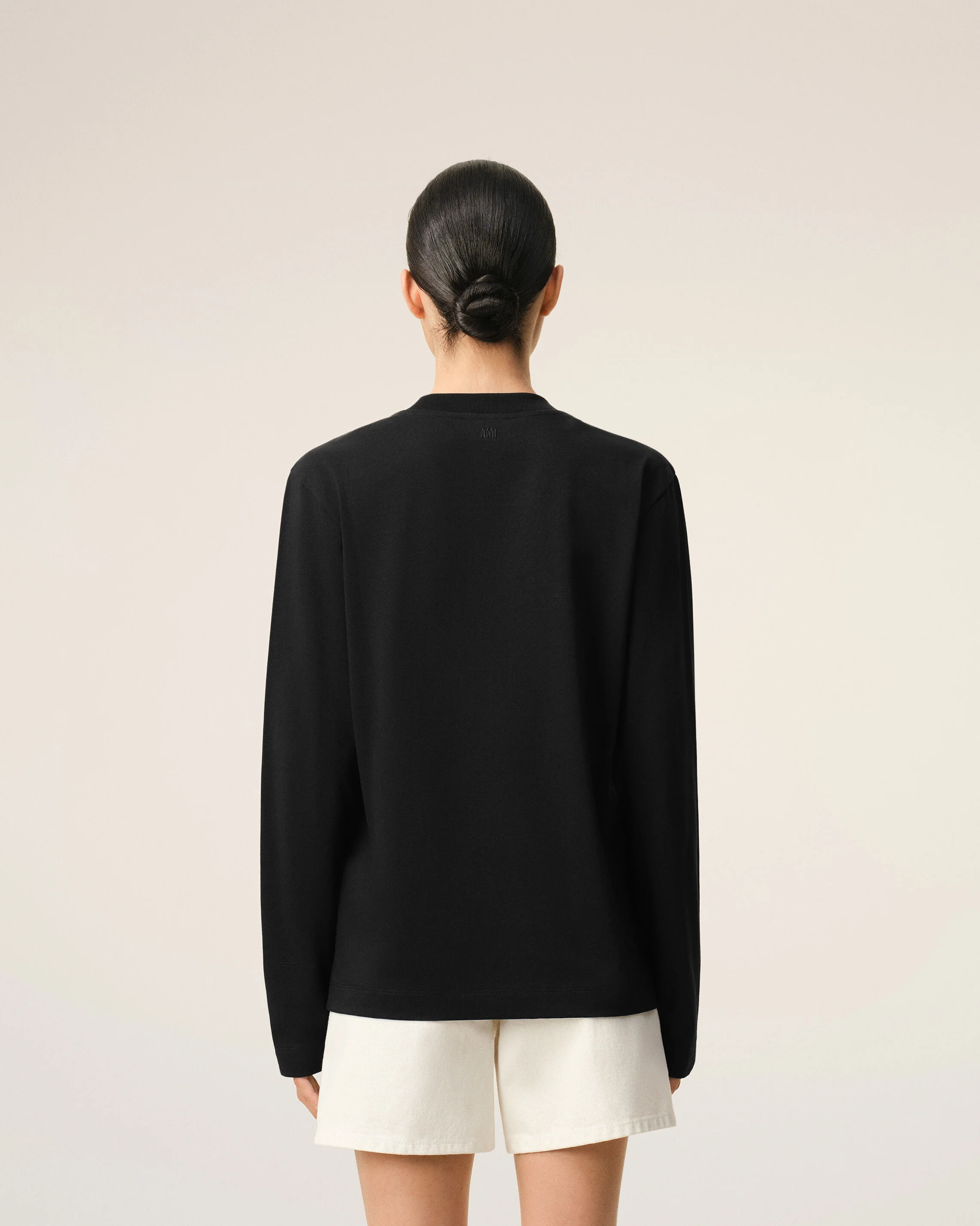 T-shirt noir Manches Longues en coton Ami De Coeur - Image 11