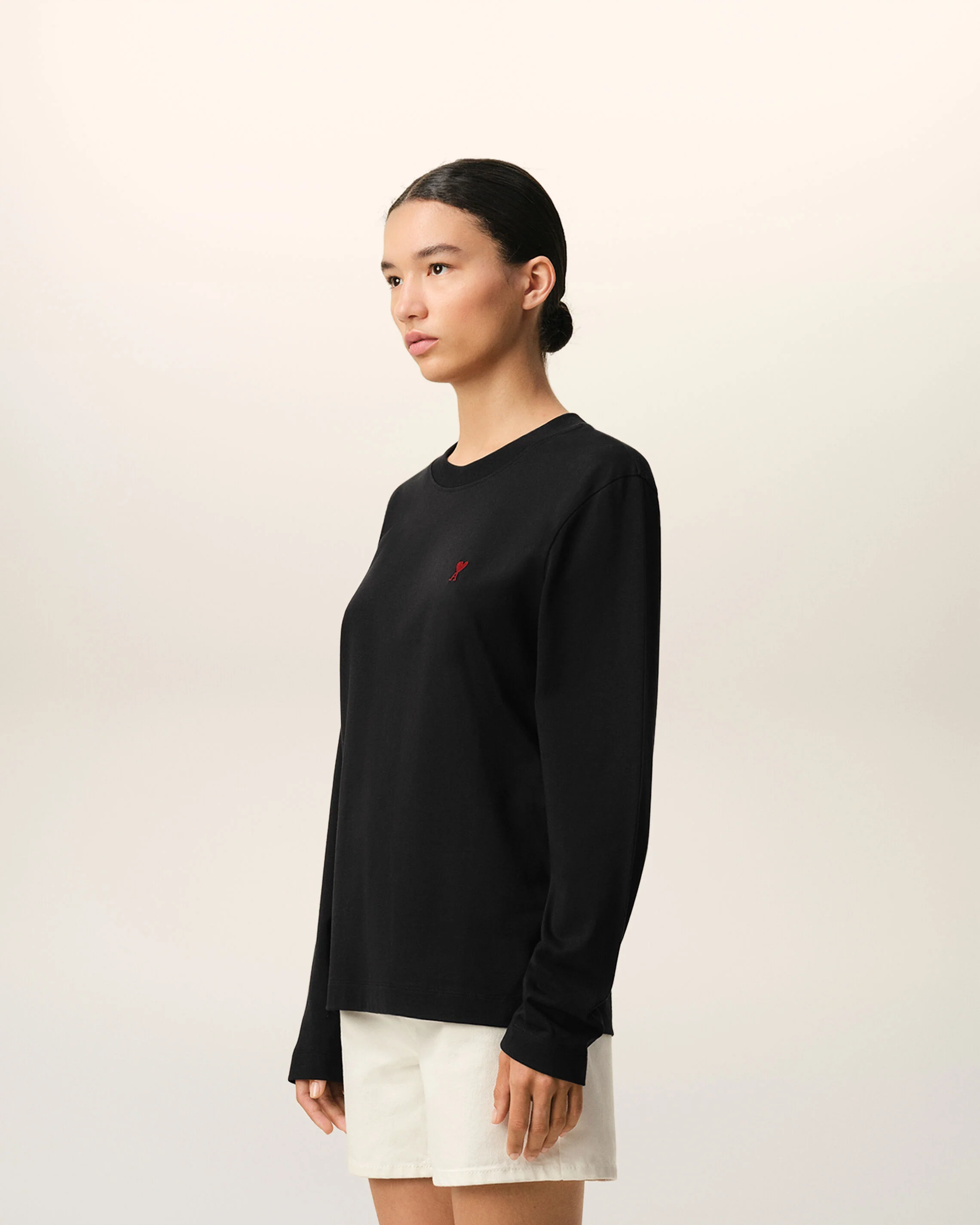T-shirt noir Manches Longues en coton Ami De Coeur - Image 12