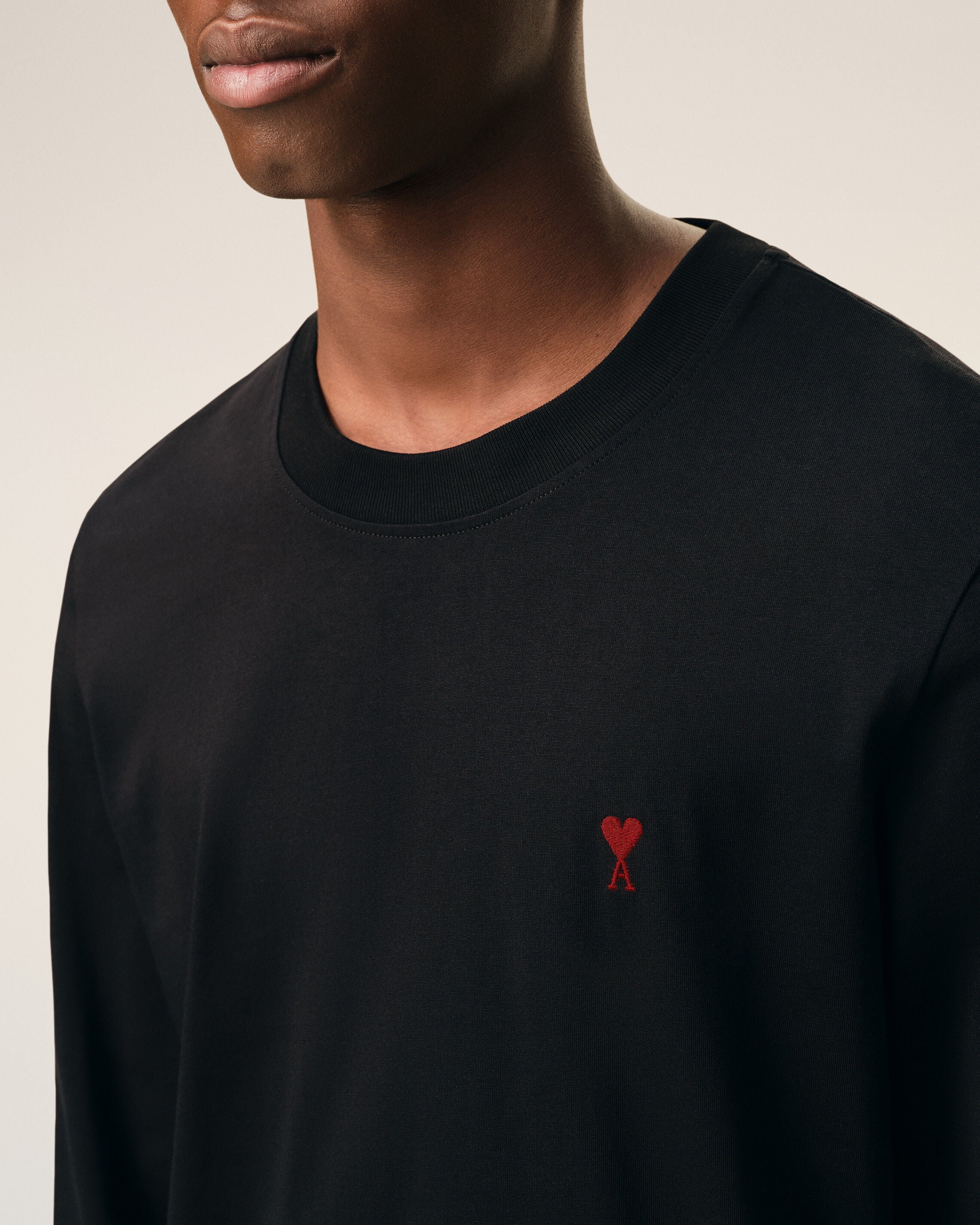 T-shirt noir Manches Longues en coton Ami De Coeur - Image 4