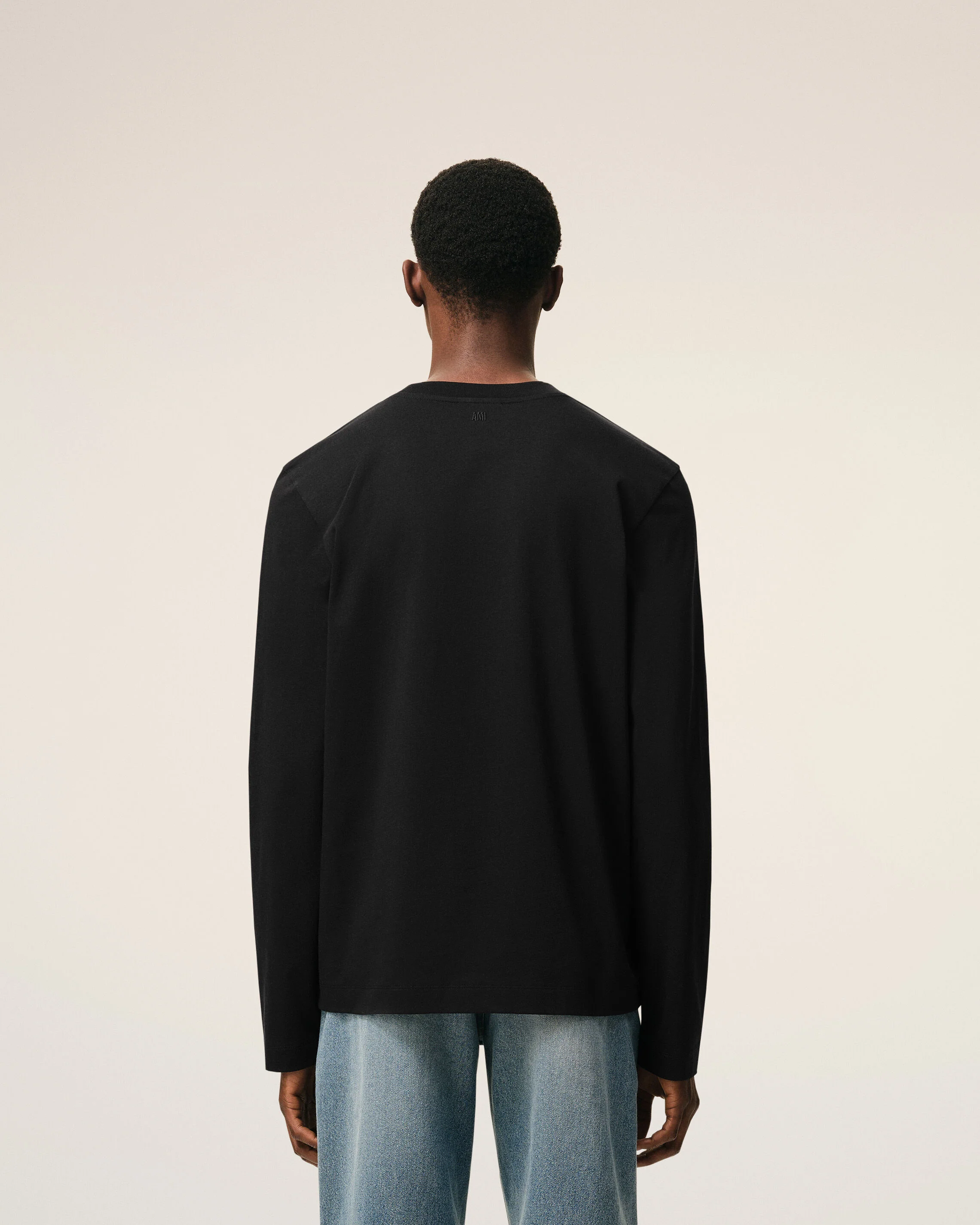 T-shirt noir Manches Longues en coton Ami De Coeur - Image 5