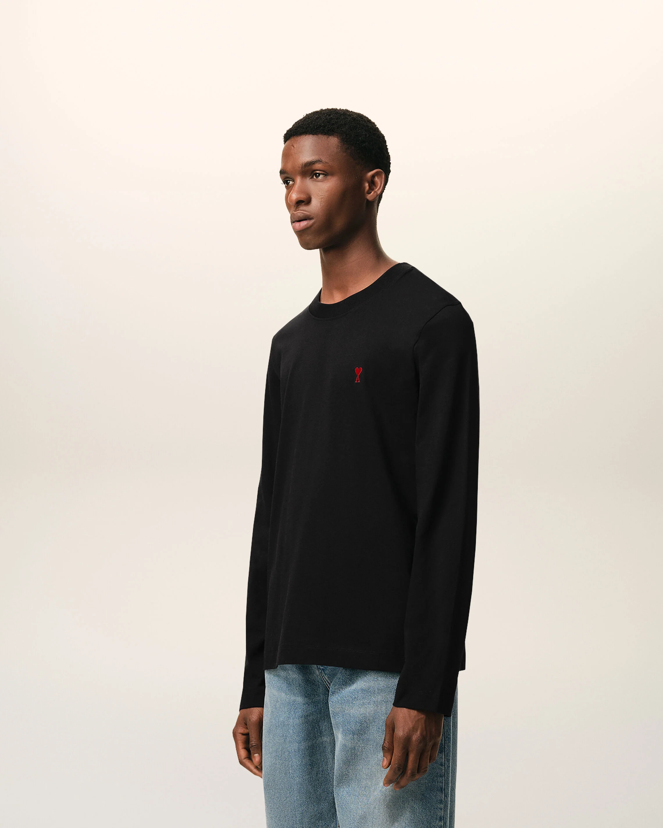 T-shirt noir Manches Longues en coton Ami De Coeur - Image 6