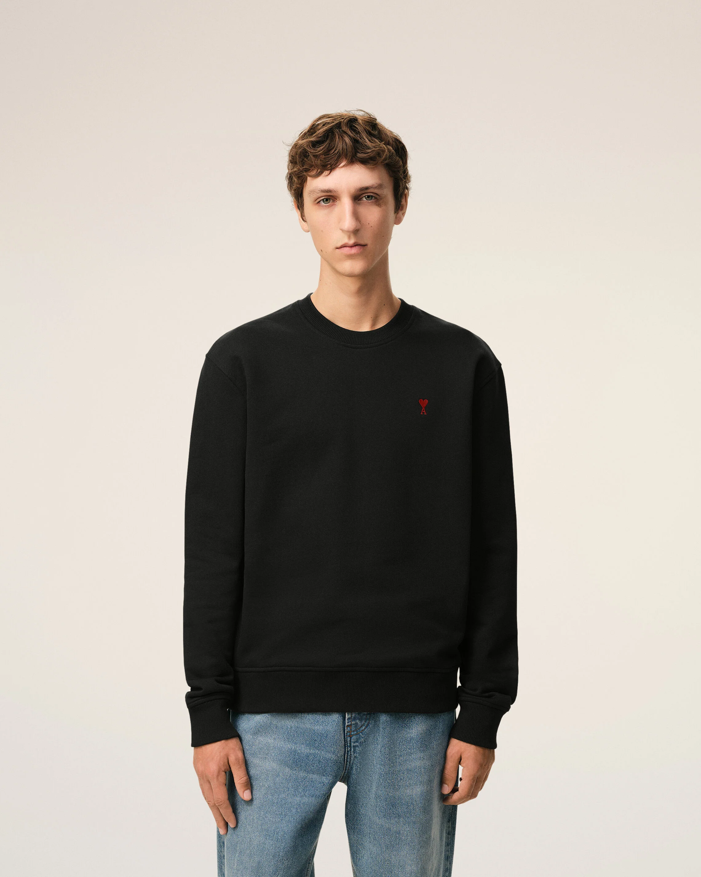 Sweatshirt Noir en Coton Ami De Coeur - Image 3