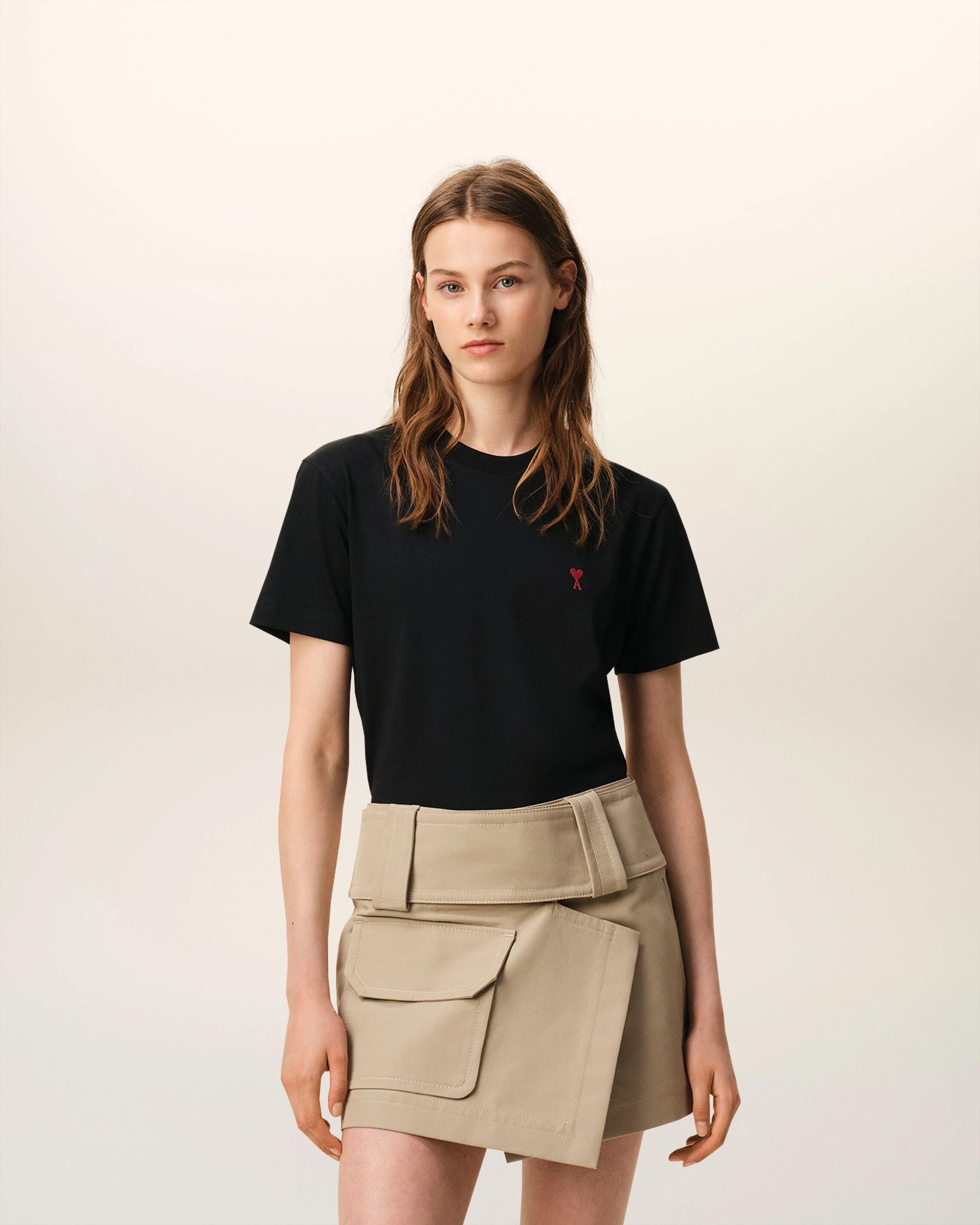 T-shirt noir en coton Ami de Coeur - Image 8