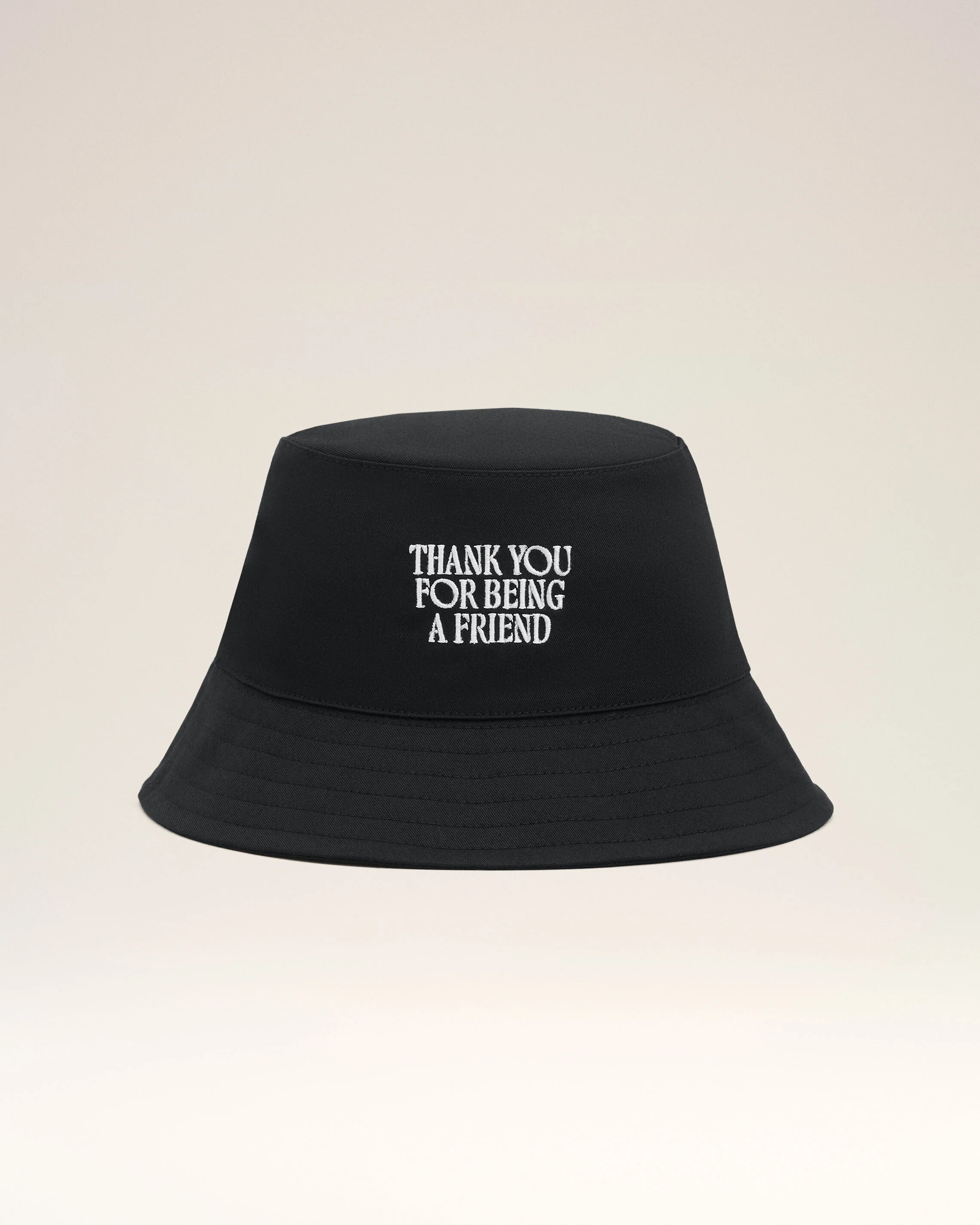 Bob Noir Broderie Thank You For Being A Friend en Coton - Image 10