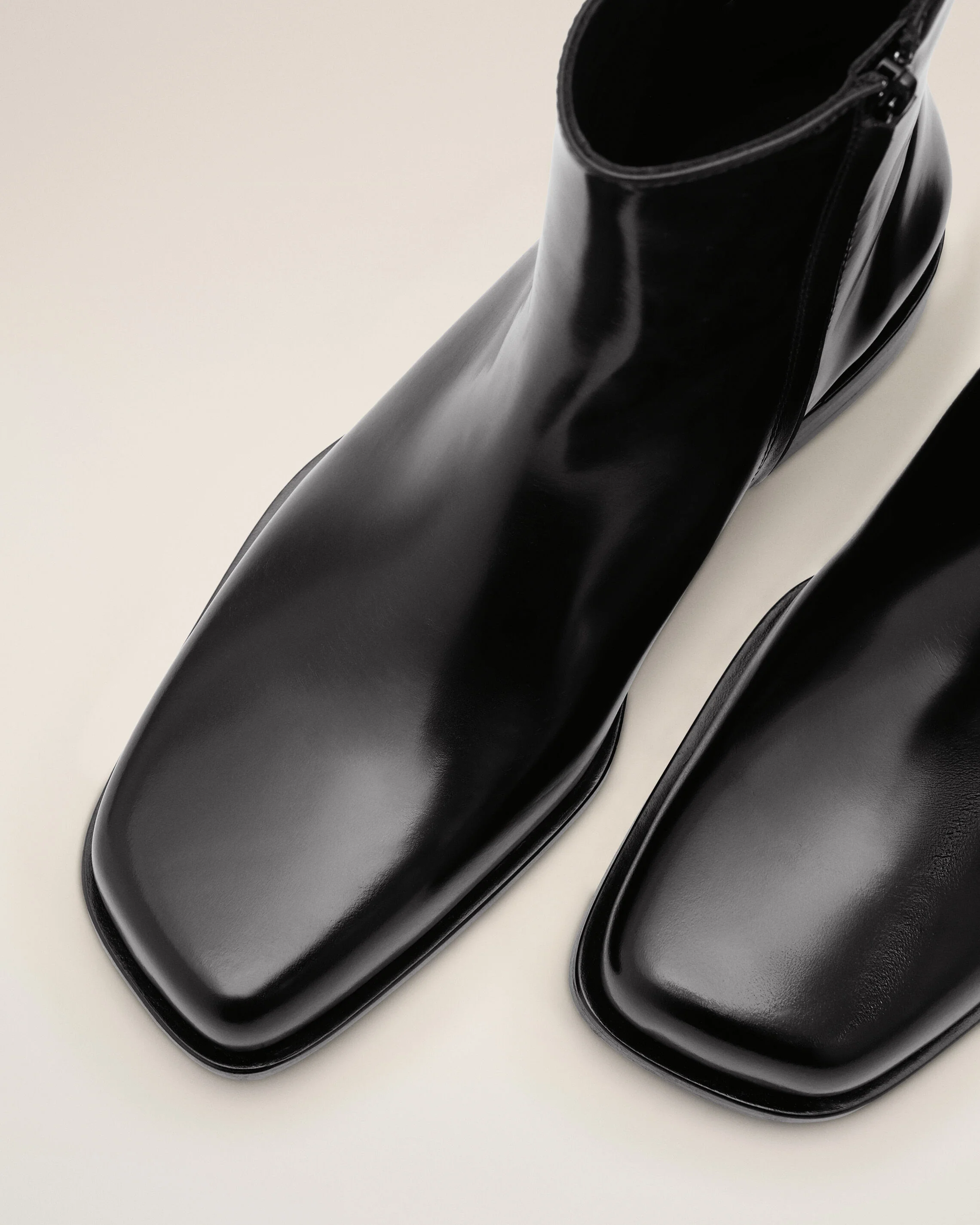 Bottines Noires en Cuir De Veau - Image 5