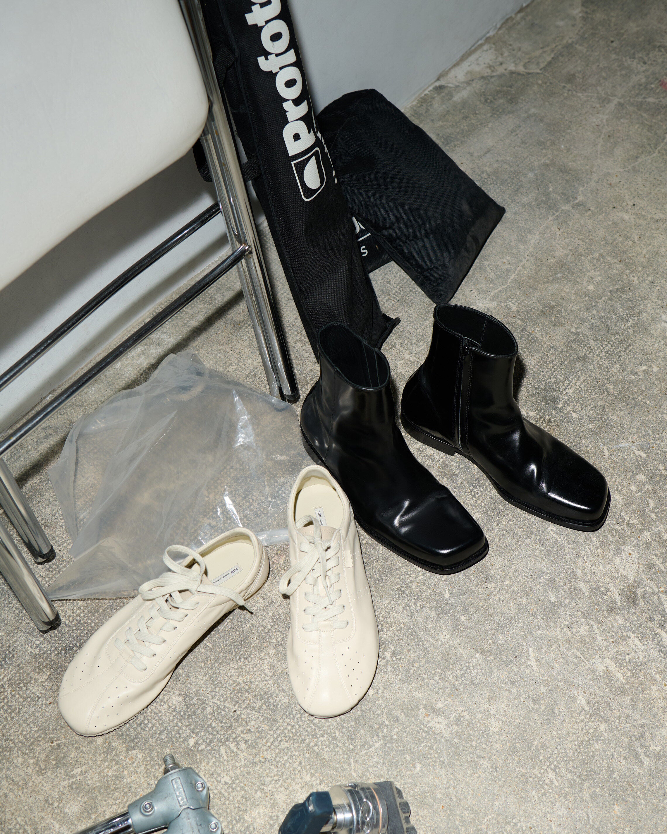 Bottines Noires en Cuir De Veau - Image 6