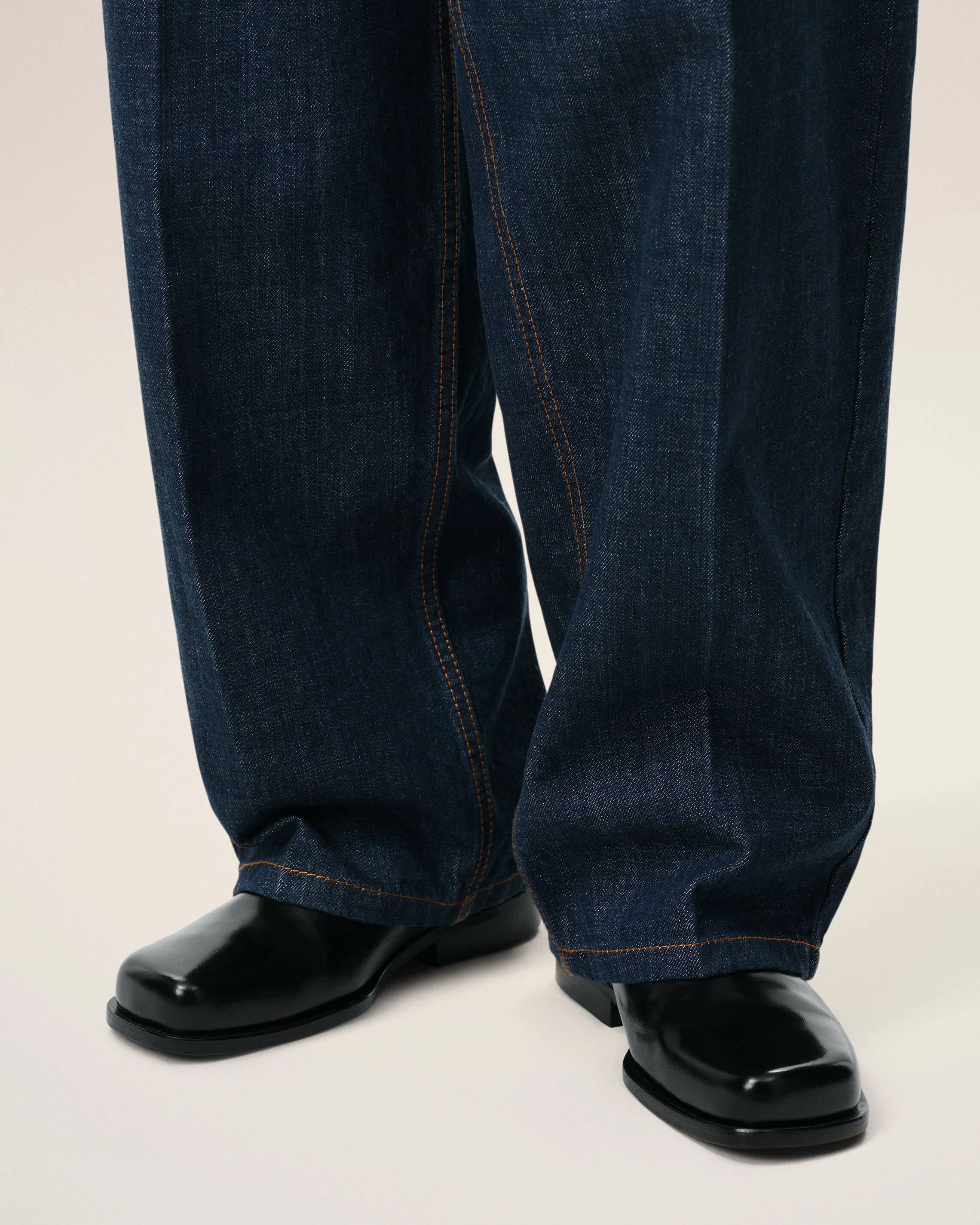 Bottines Noires en Cuir De Veau - Image 8