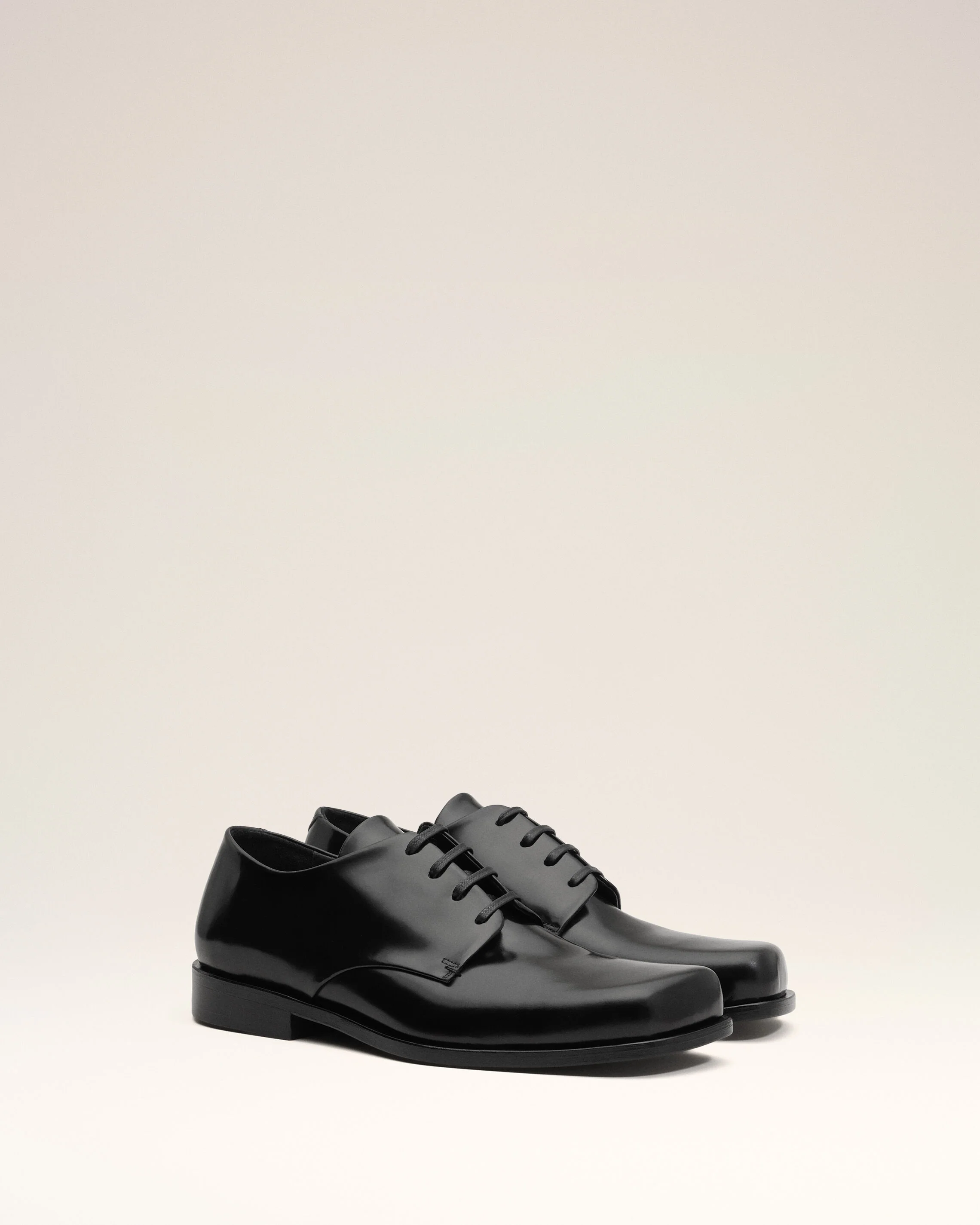 Souliers Derby Noirs en Cuir De Veau - Image 10