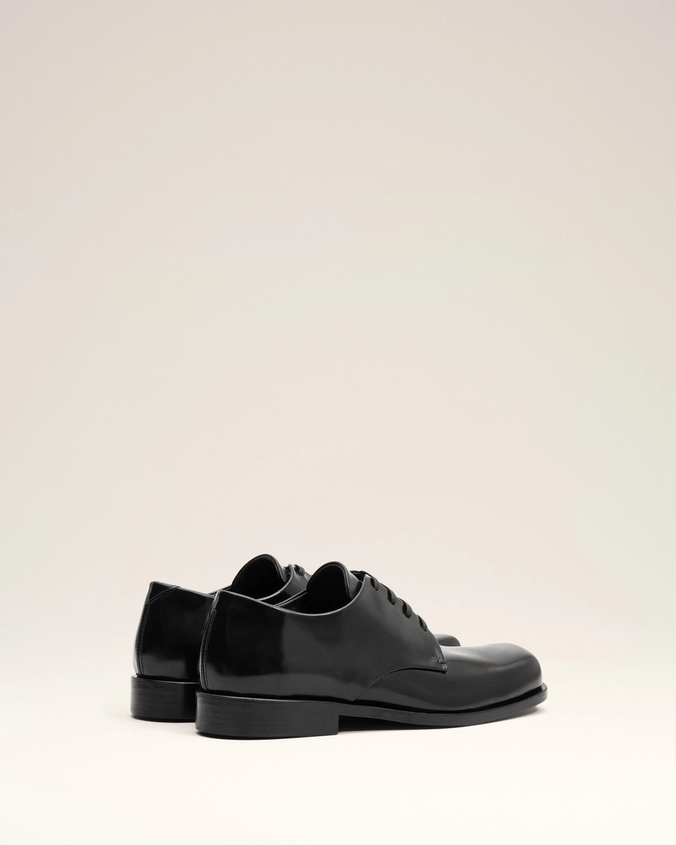 Souliers Derby Noirs en Cuir De Veau - Image 11