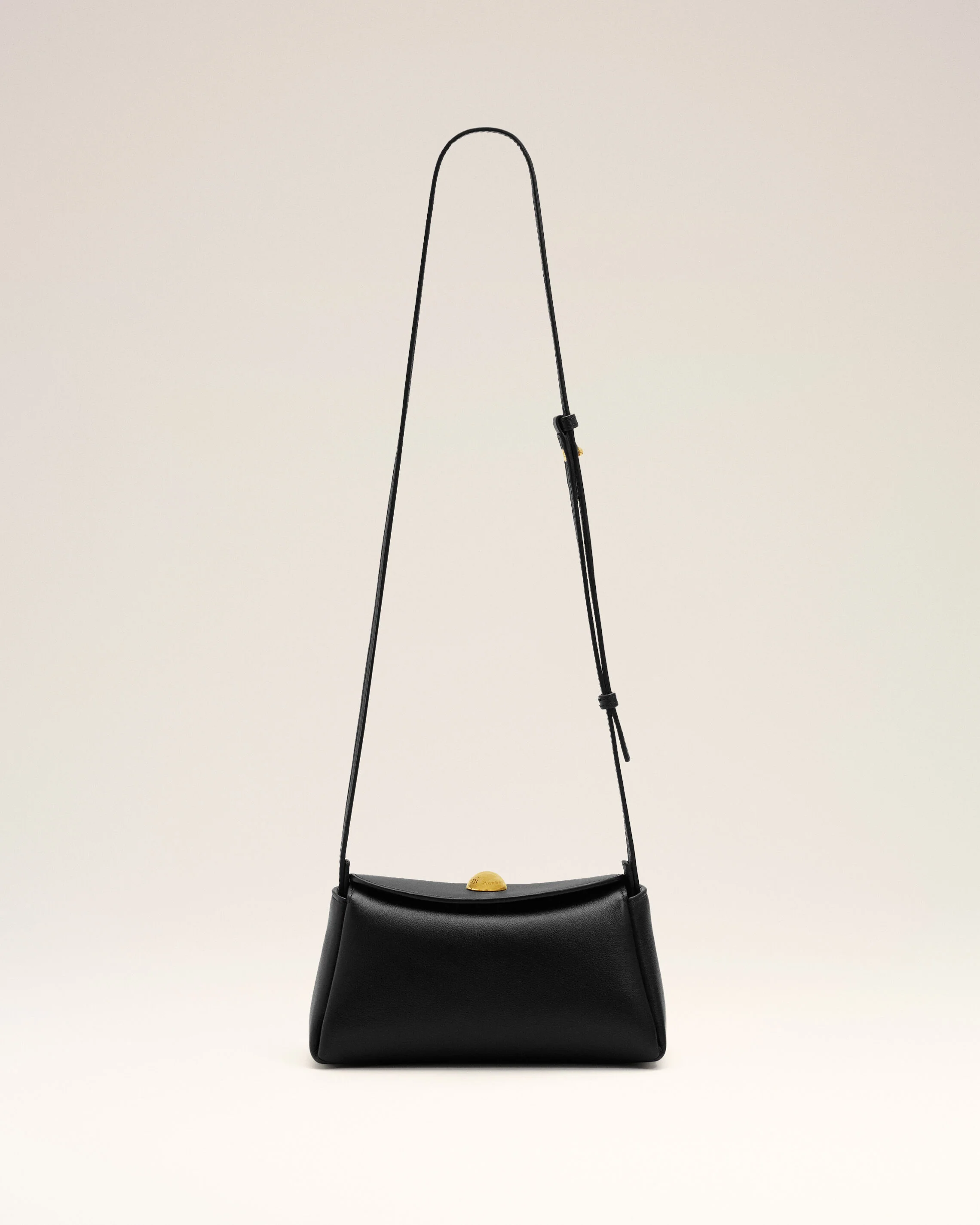 Mini Sac Carrousel Noir en Cuir De Veau - Image 10