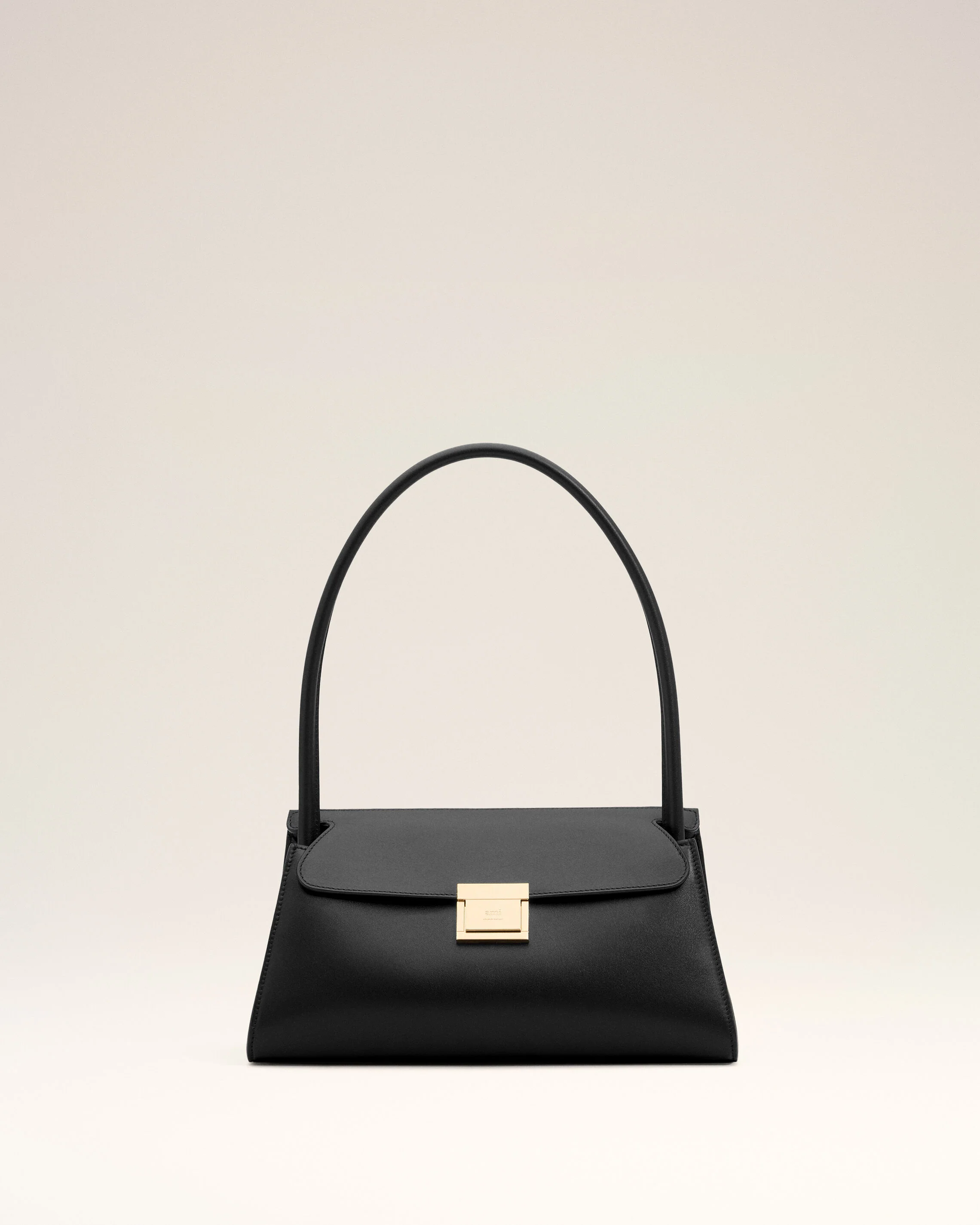 Petit Sac Mimi Noir en Cuir De Veau - Image 8