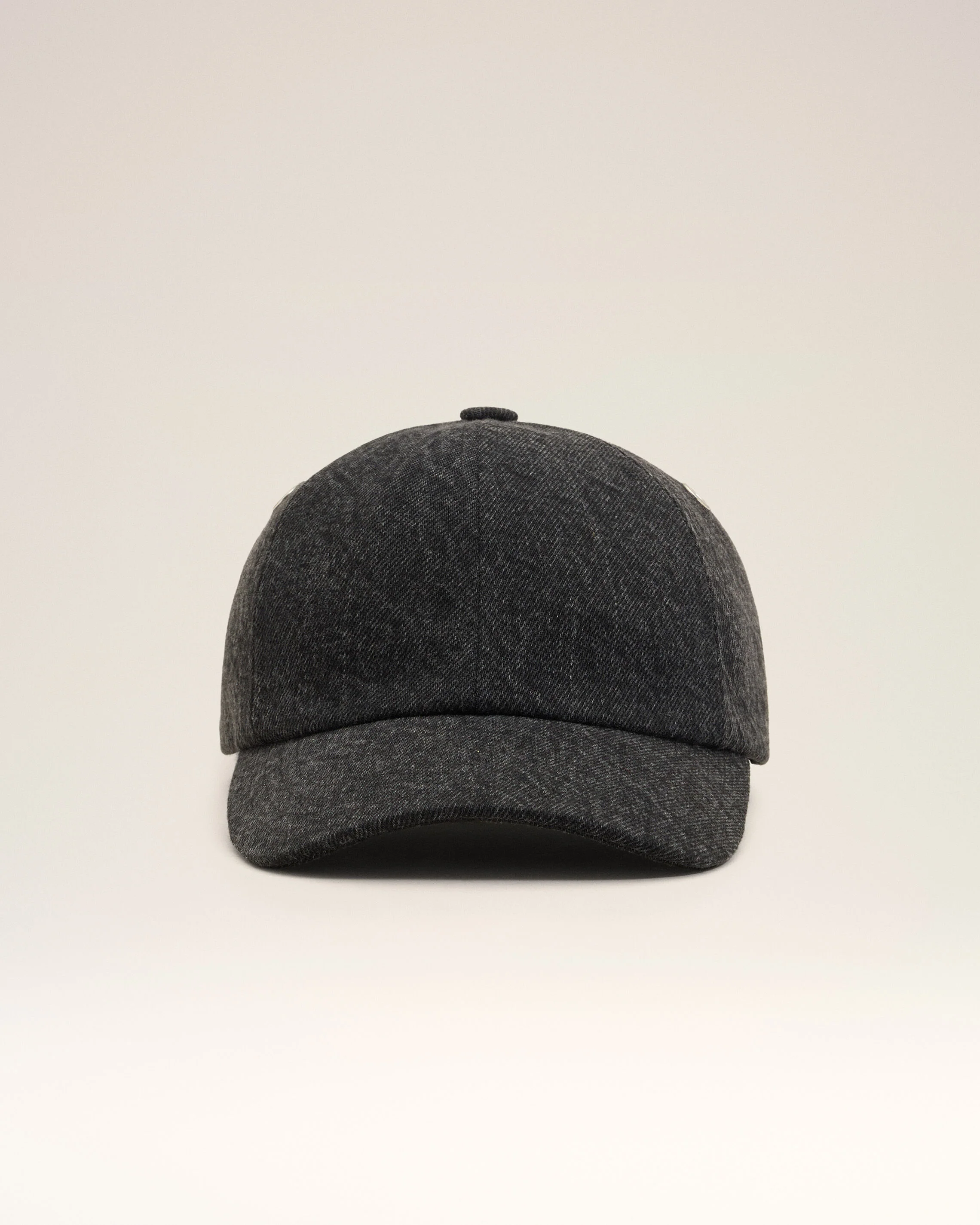Casquette Noire Empiècement Côté Ami Paris en Denim - Image 4