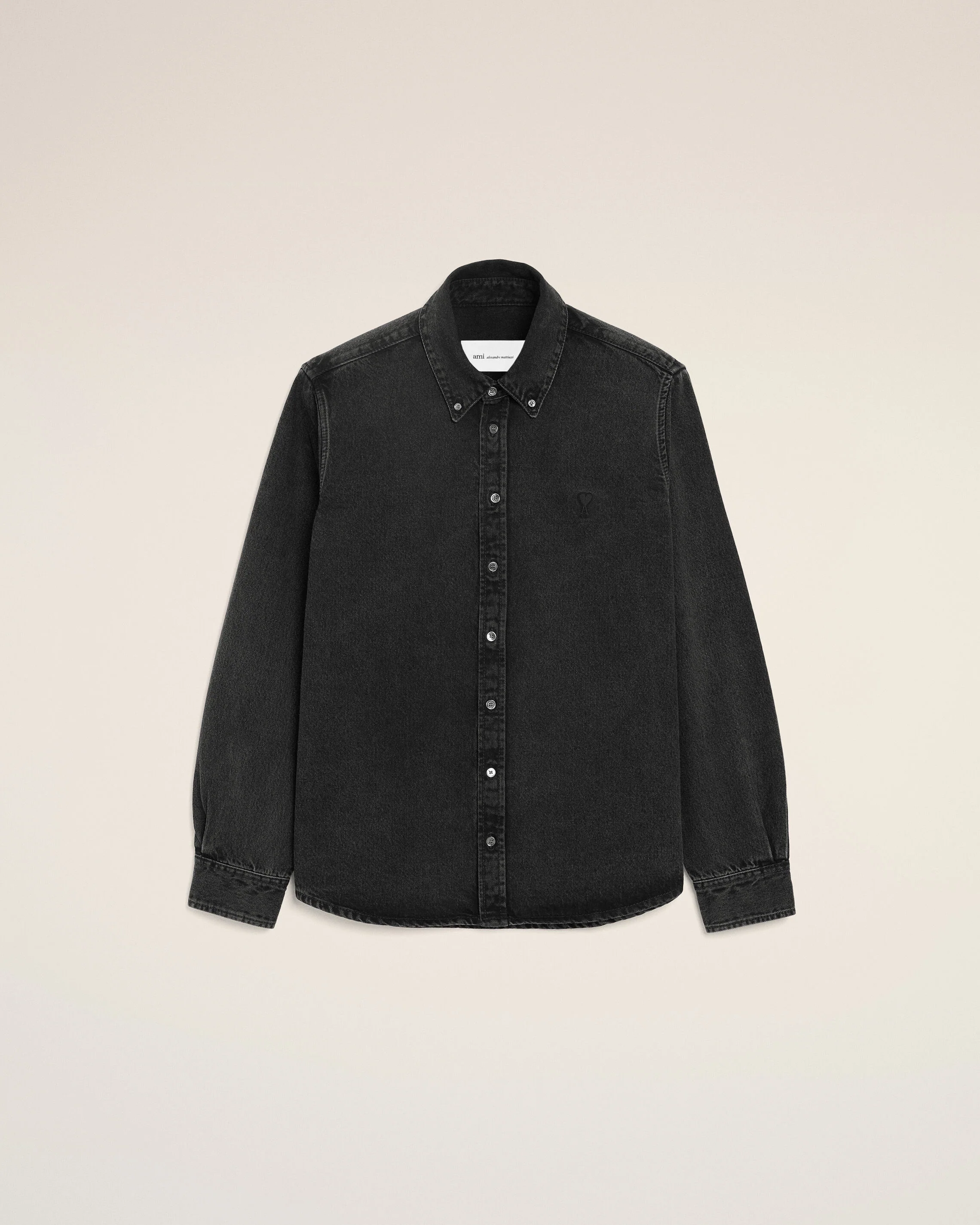Chemise Denim Noir Ami De Coeur en Coton