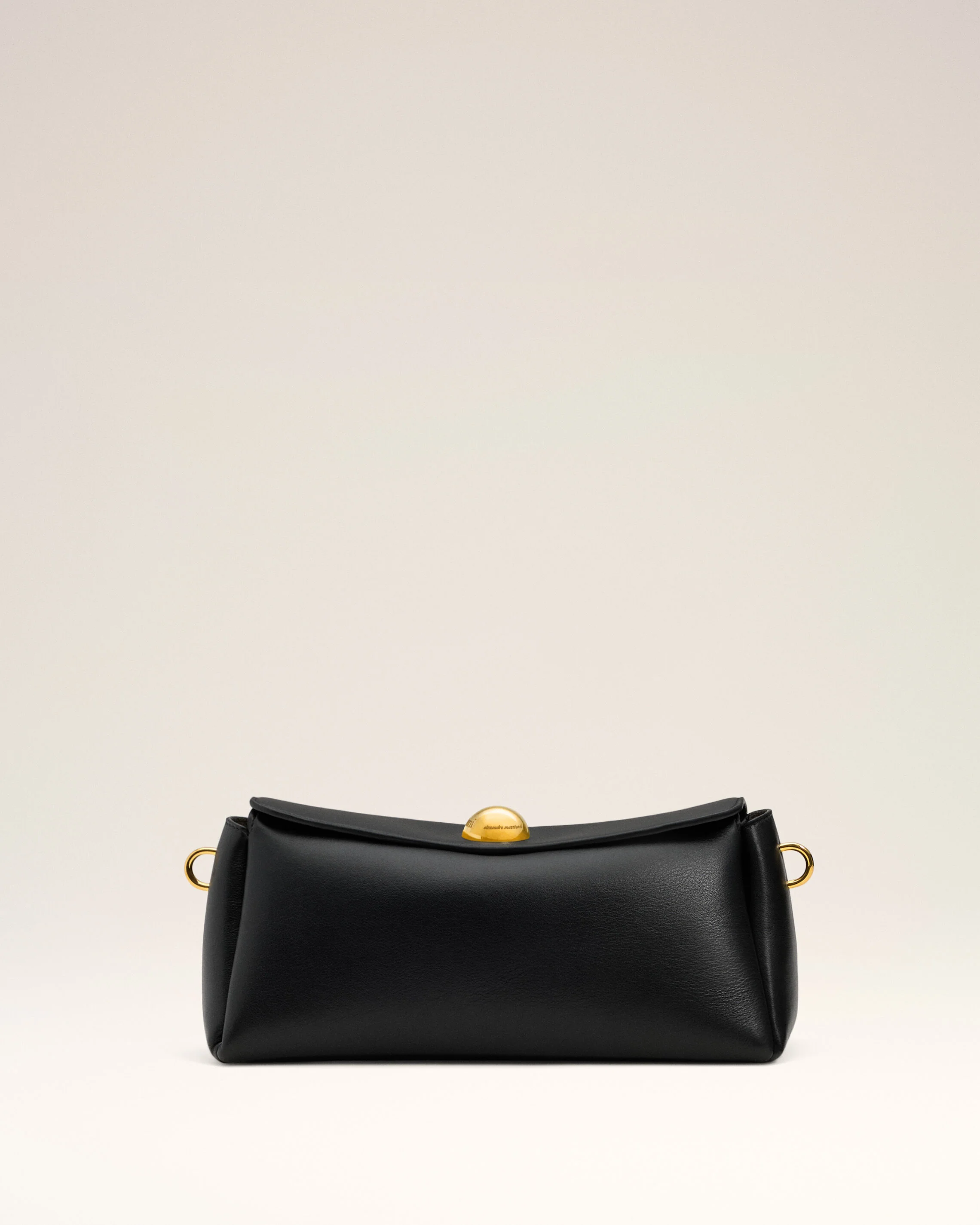 Sac Carrousel noir en cuir de veau - Image 11