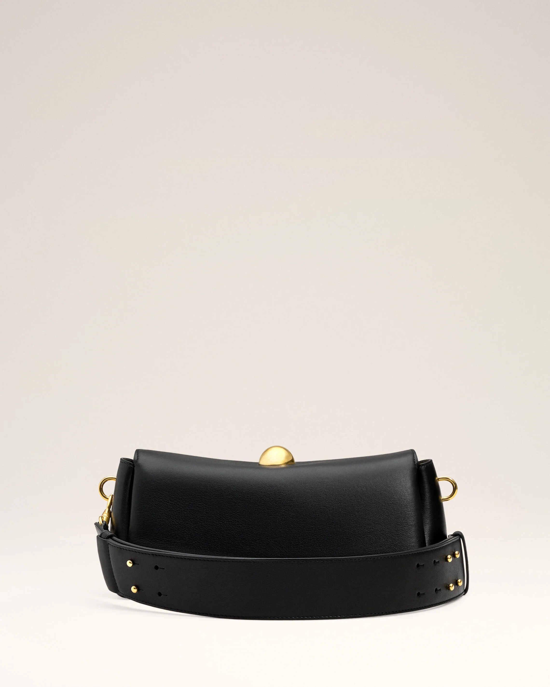 Sac Carrousel noir en cuir de veau - Image 5