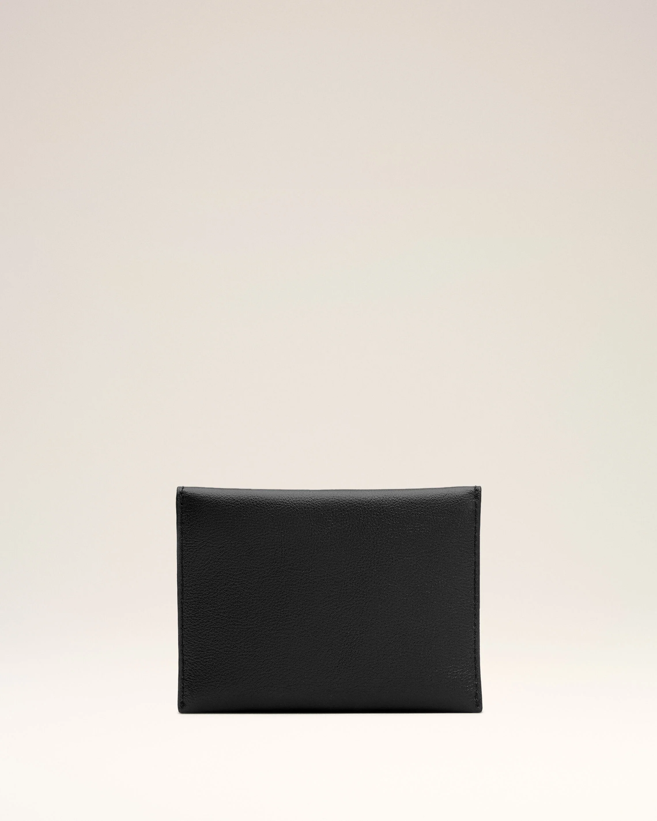 Porte-Cartes Carrousel Noir Plié en Cuir De Veau - Image 5