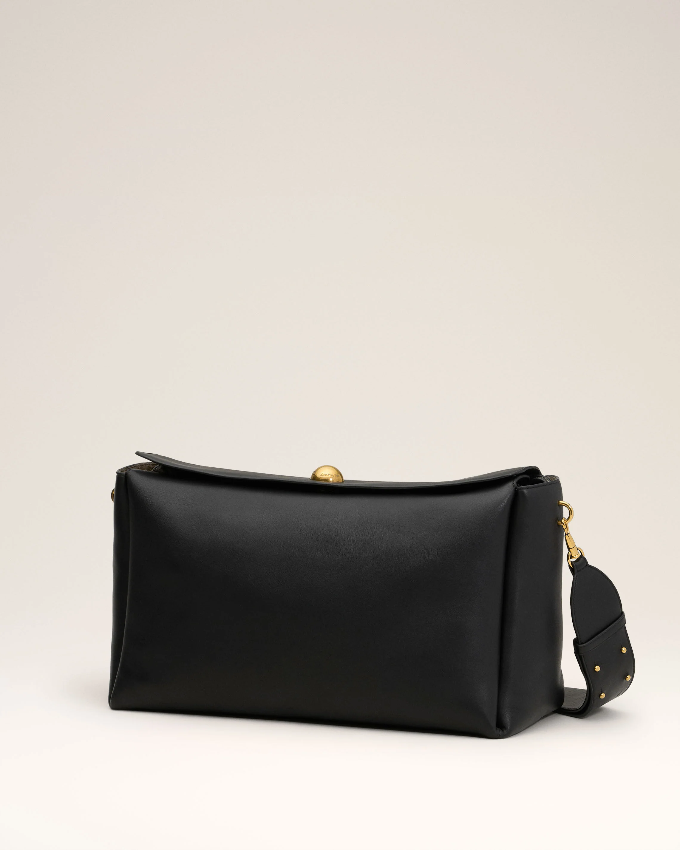 Grand Sac Noir Carrousel En Cuir - Image 4