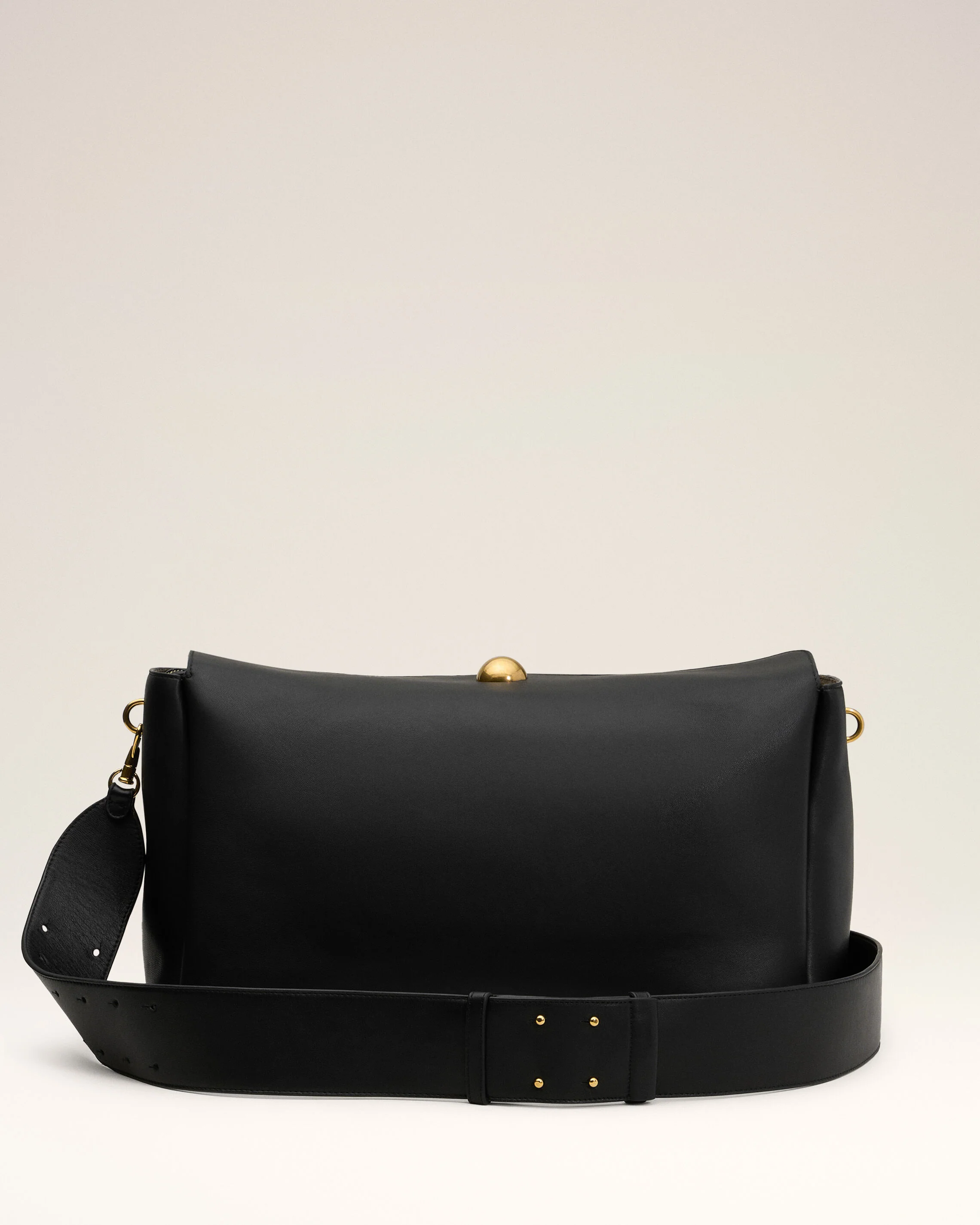 Grand Sac Noir Carrousel En Cuir - Image 5