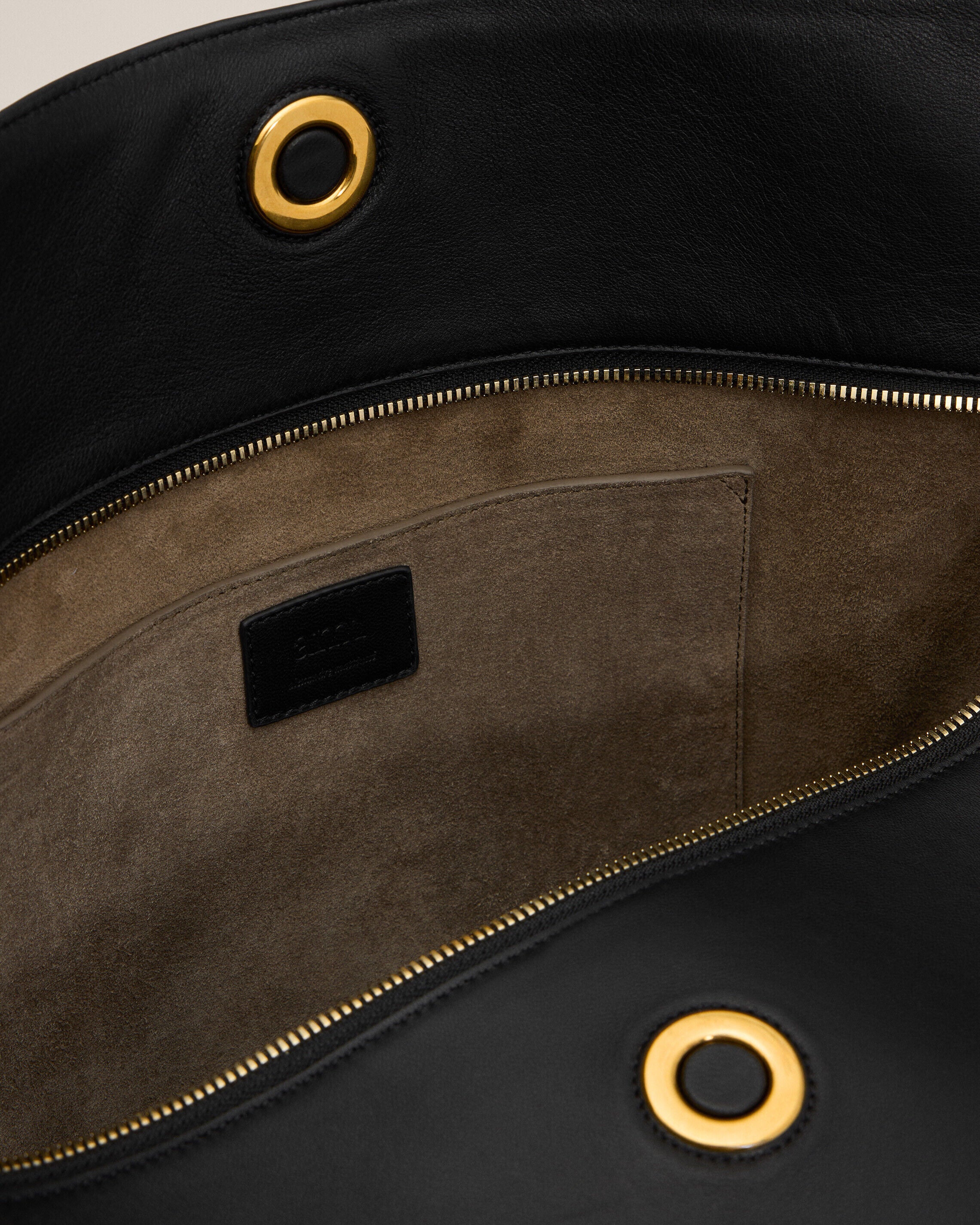Grand Sac Noir Carrousel En Cuir - Image 7