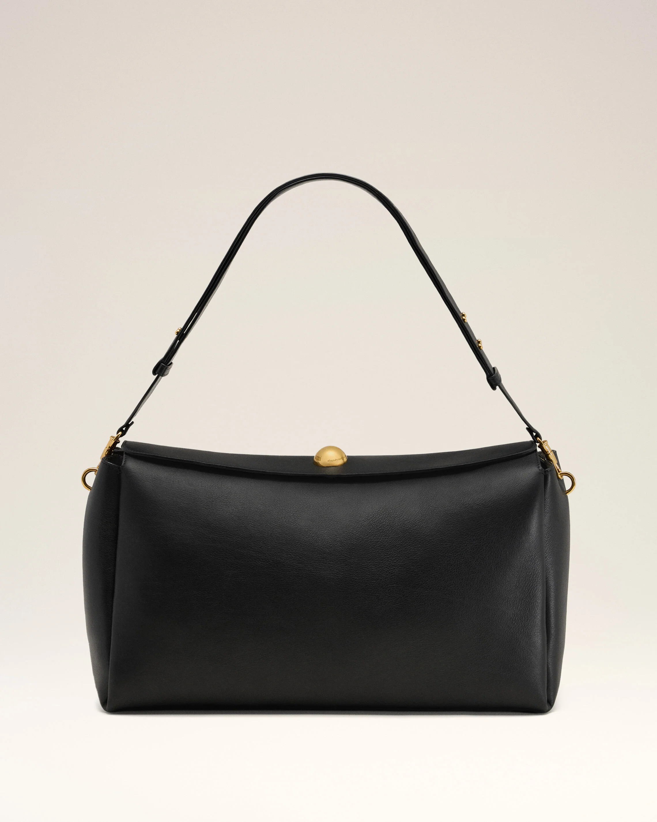 Grand Sac Noir Carrousel En Cuir - Image 8