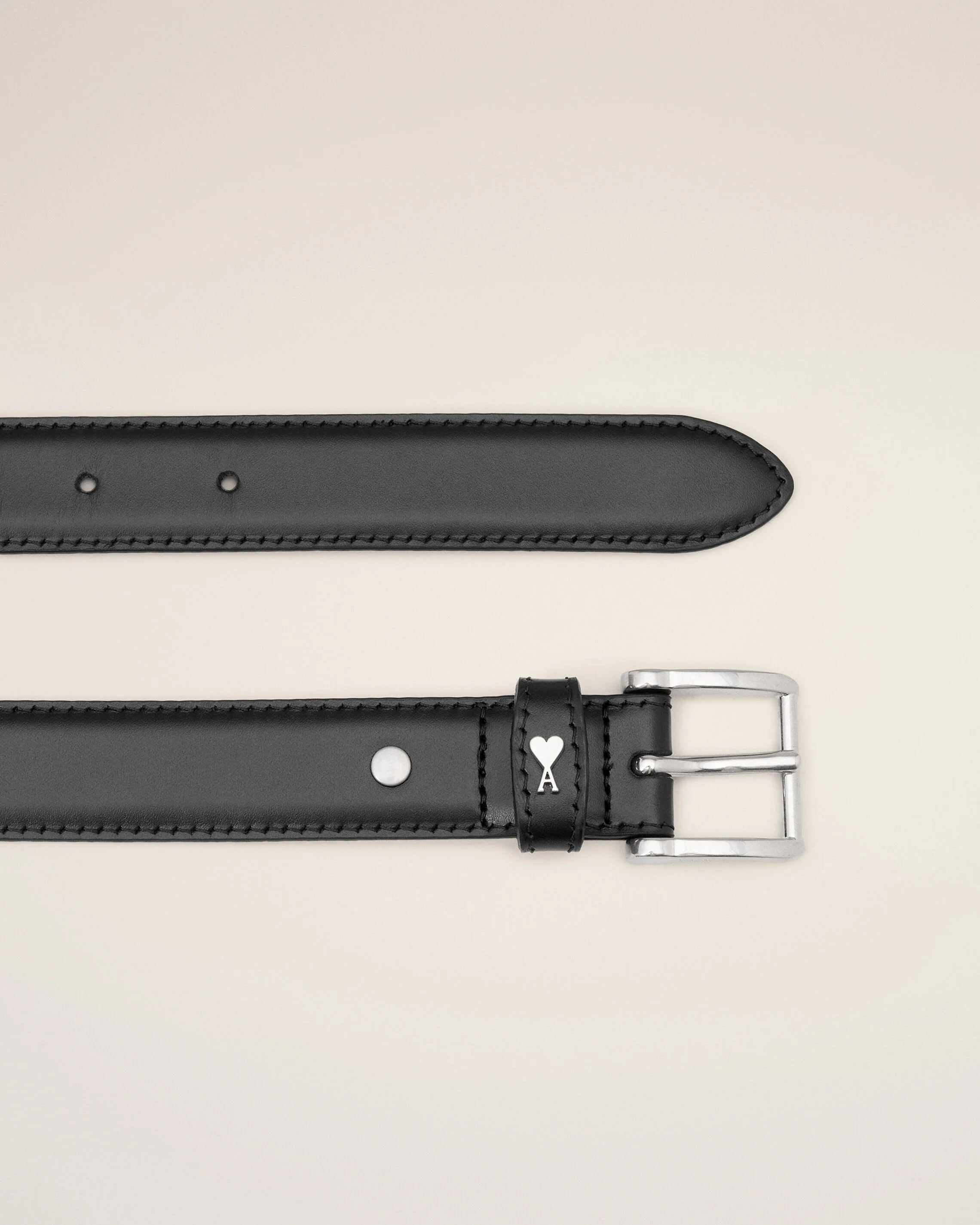 Ceinture Paris Paris 25 mm noire en cuir - Image 2