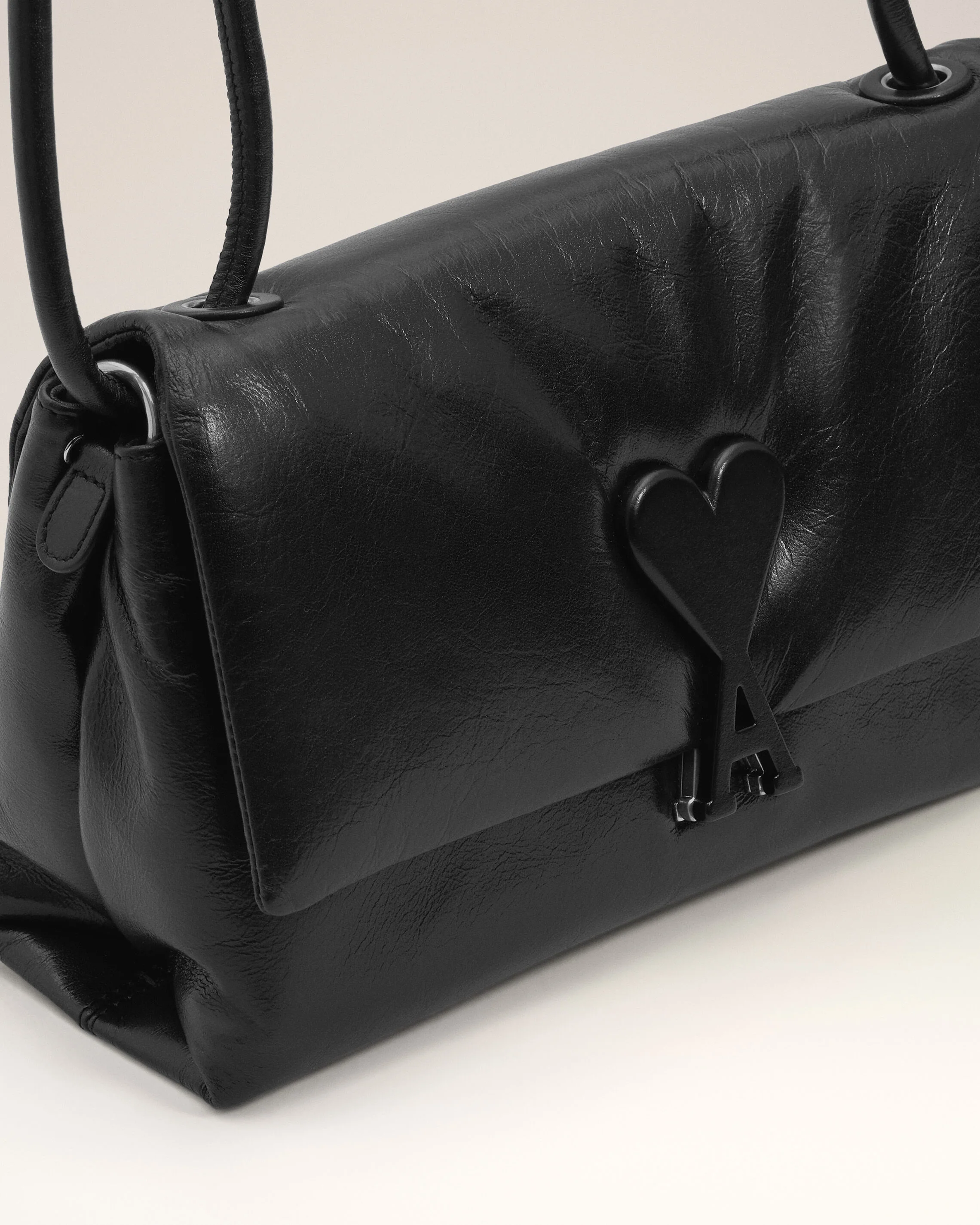 Sac Voulez-Vous Noir en Cuir De Vachette - Image 12