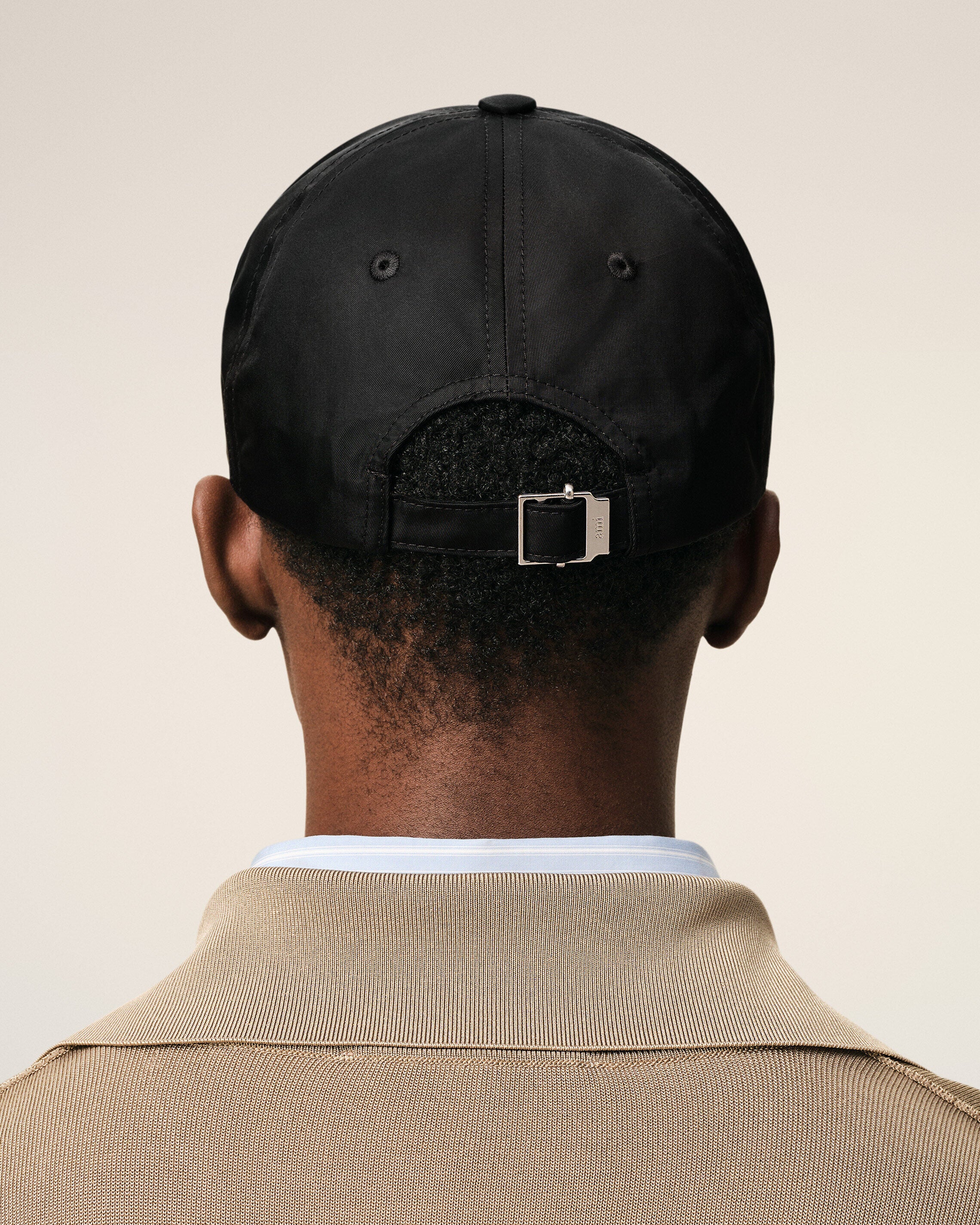 Casquette Noire Rivet Ami De Coeur en Nylon - Image 6